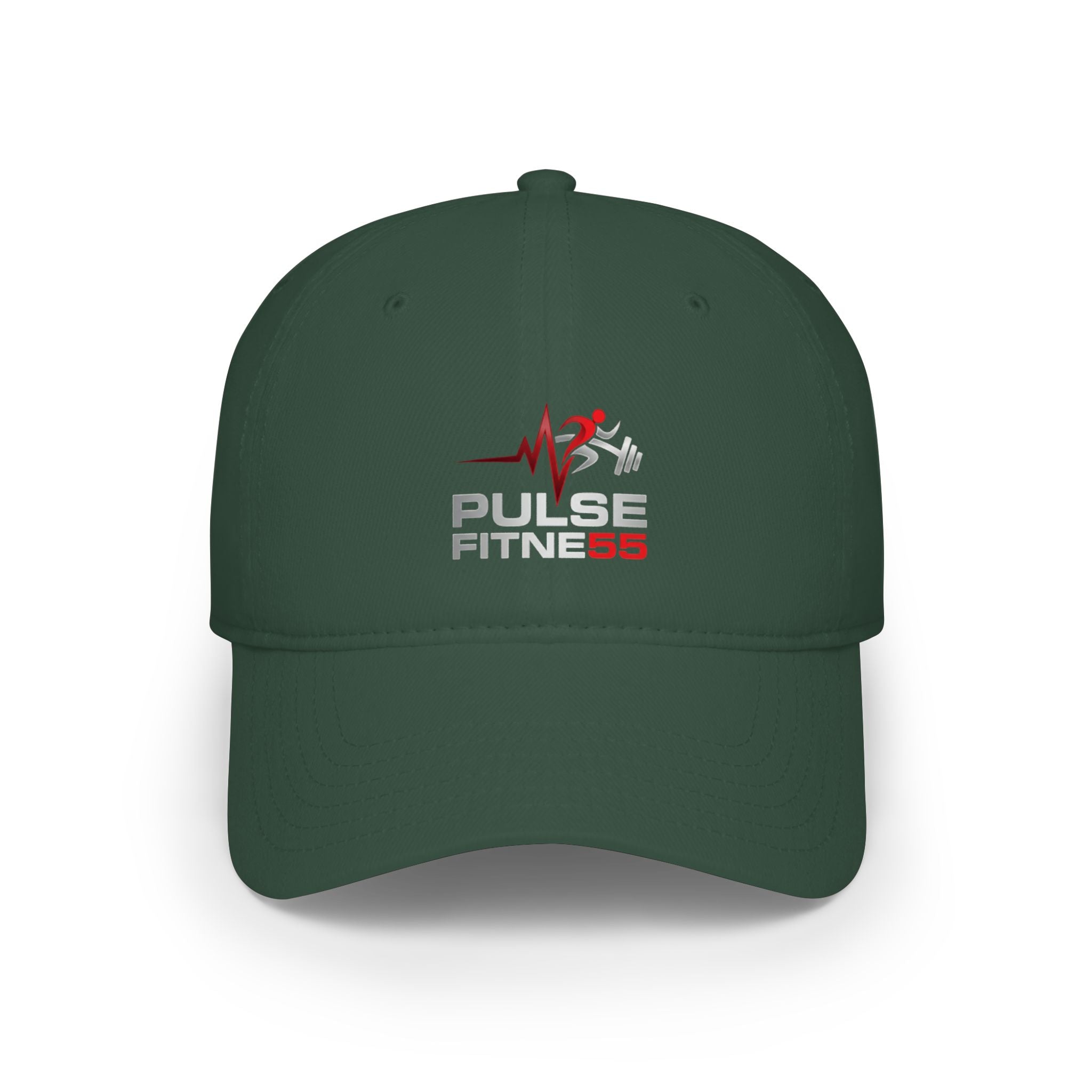 Pulse Fitne55 Low Profile Baseball Cap — Embroidered Gym Hat