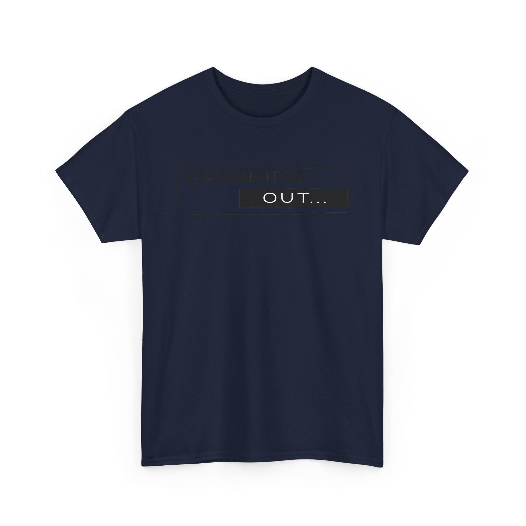 Crashing Out T-Shirt — Minimal Loading Bar Graphic Tee
