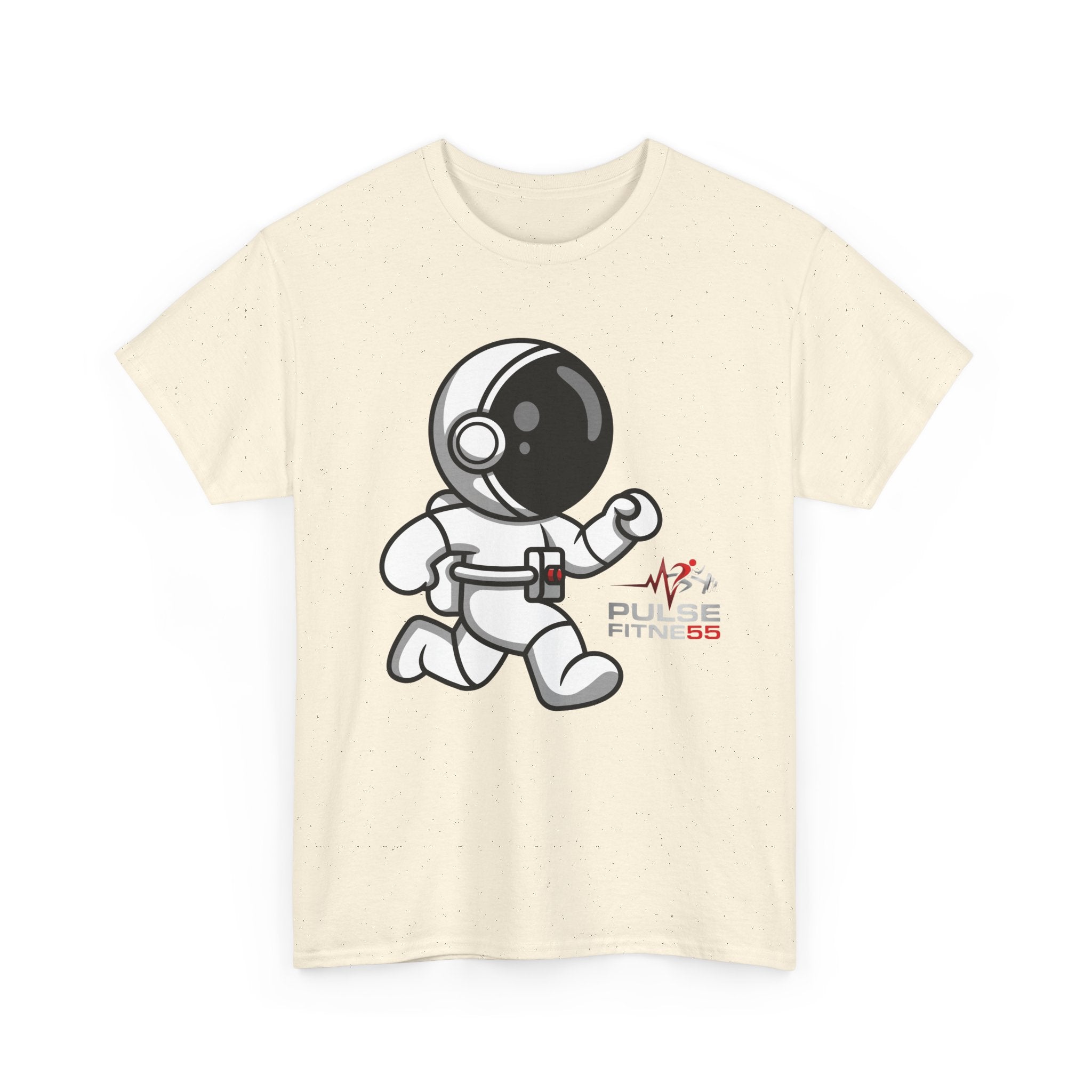 Pulse Fitne55 graphic heavy Cotton Tee - astronaut running
