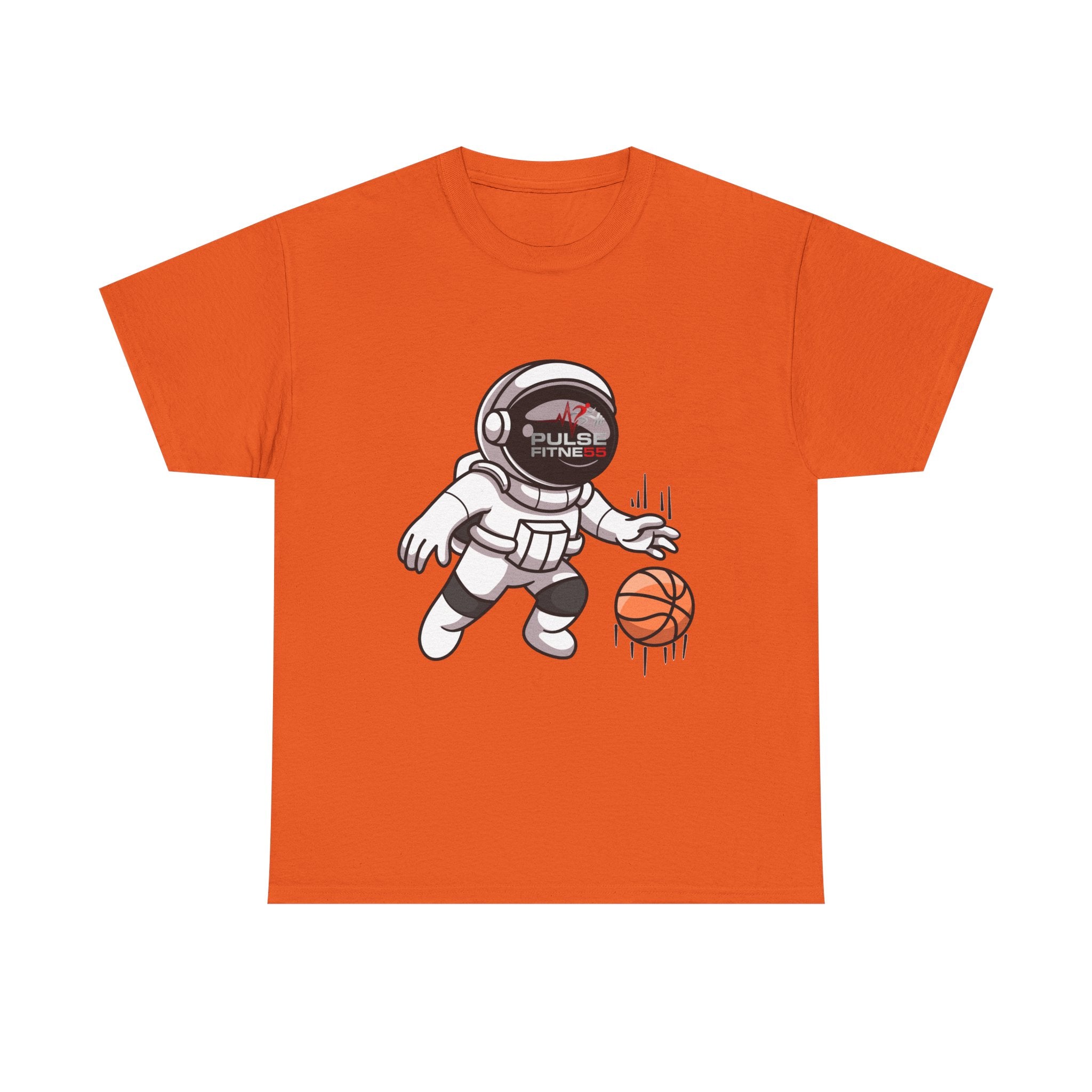 Pulse Fitne55 graphic heavy Cotton Tee - astronaut basketball