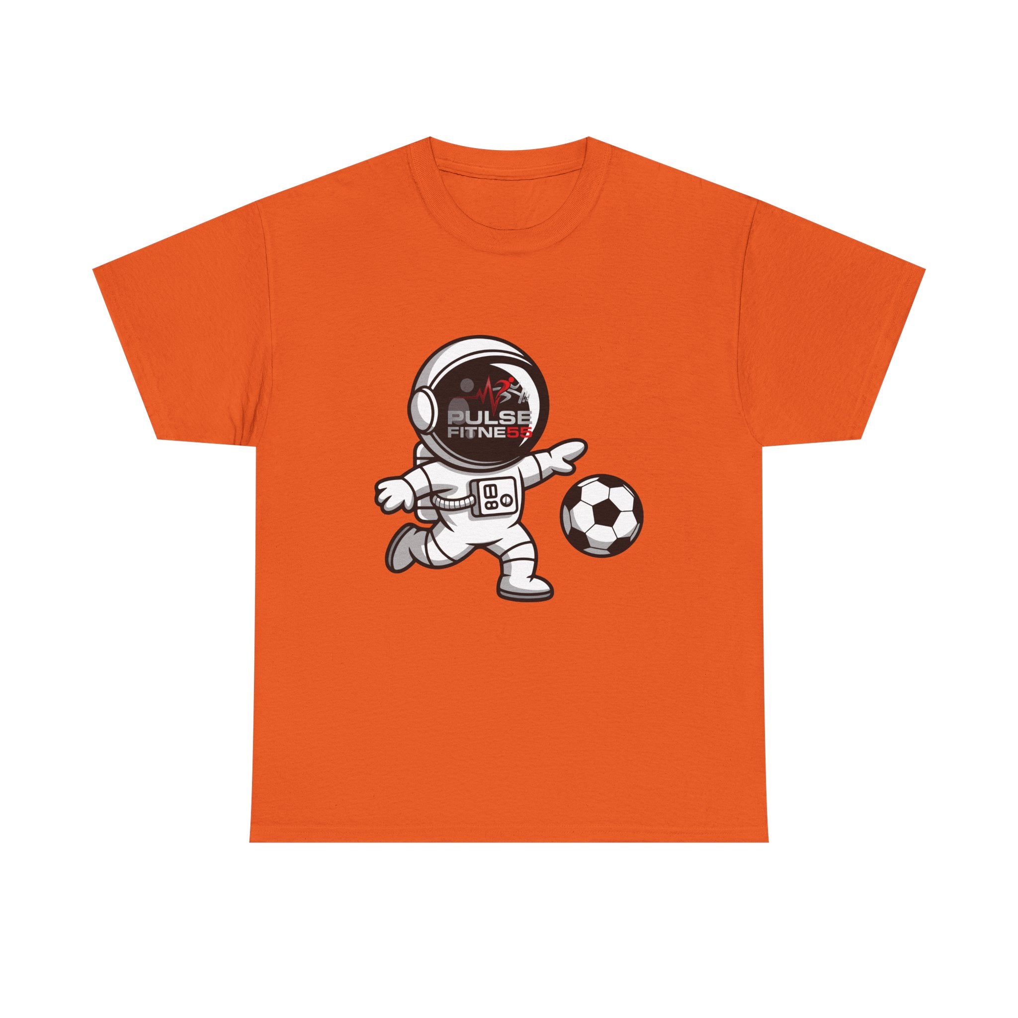 Pulse Fitne55 graphic heavy Cotton Tee - astronaut soccer