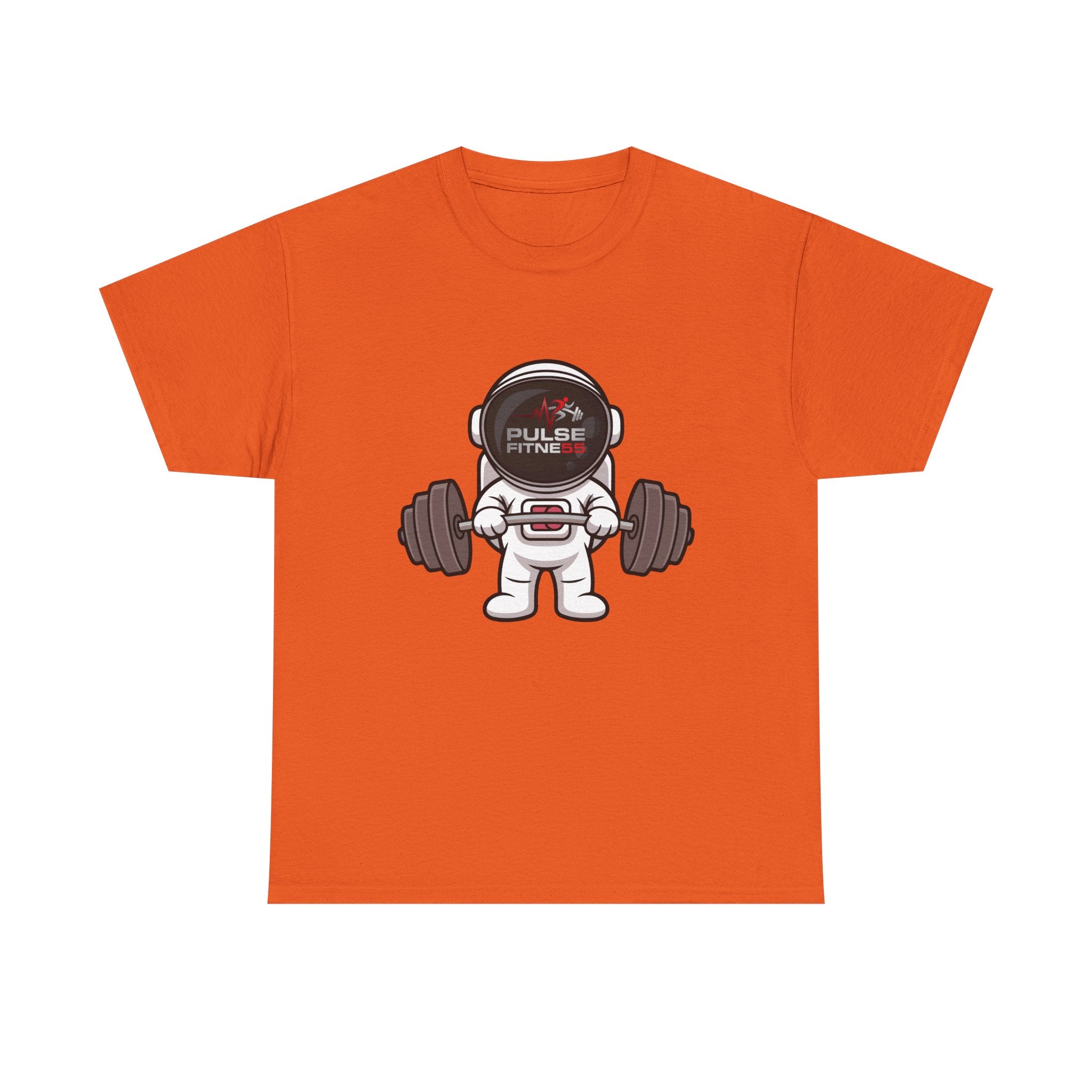 Pulse Fitne55 graphic heavy Cotton Tee - astronaut weights