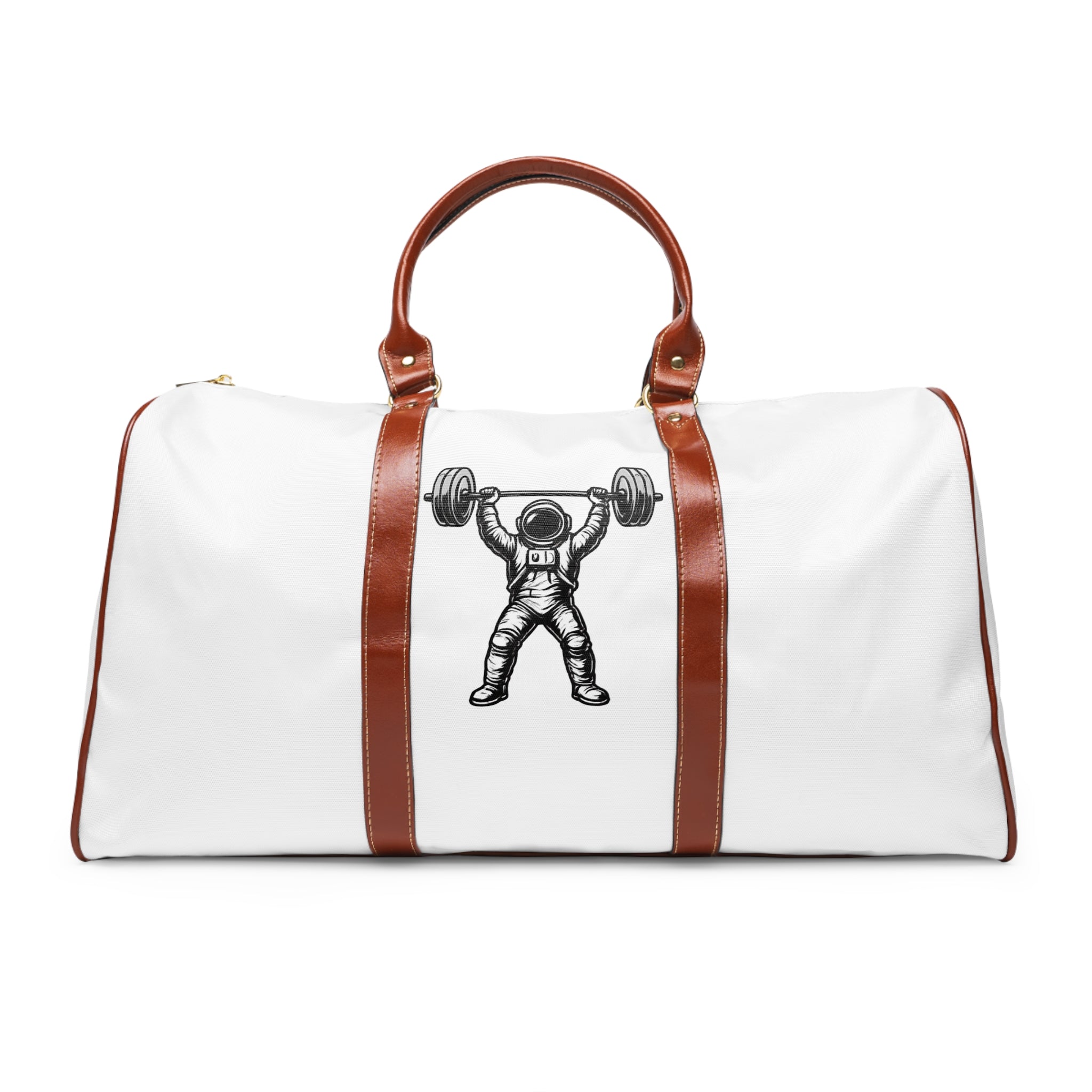 Waterproof Fitness Duffle Bag — Pulse Fitne55 55 & Weightlifter Logo Travel Bag