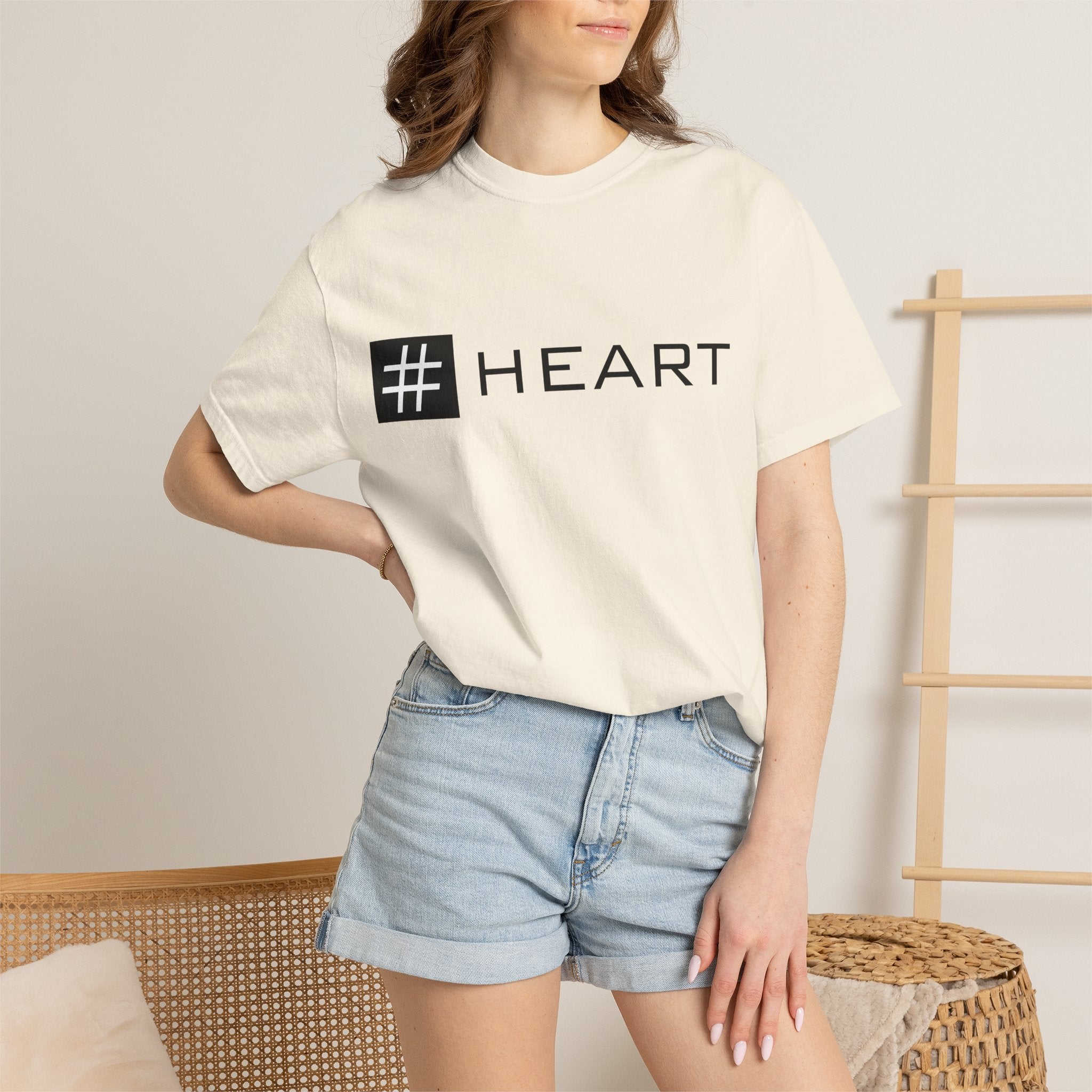 Pulse Fitne55 - Hashtag Heart T-Shirt — Minimalist Graphic Tee with “# HEART” Design