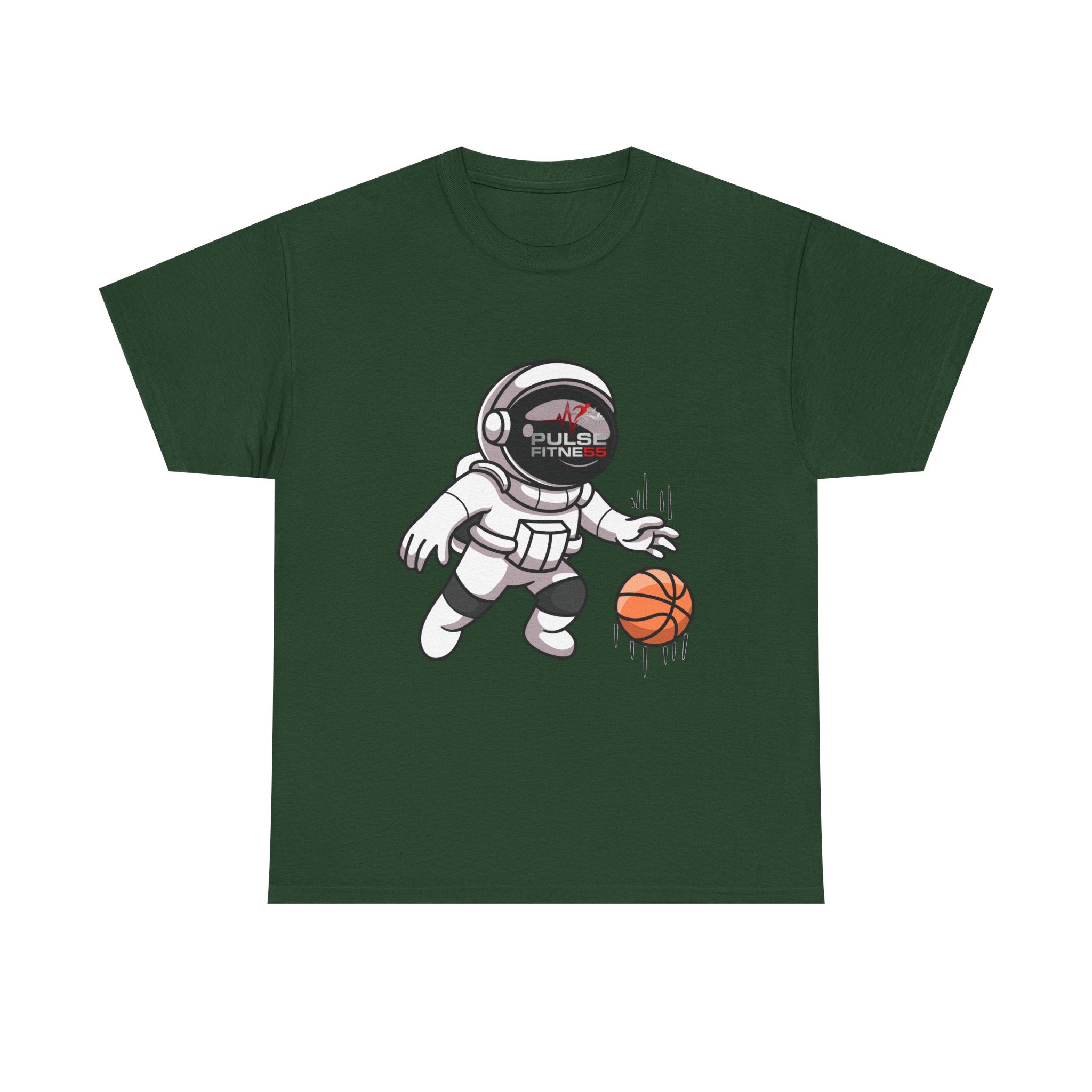 Pulse Fitne55 graphic heavy Cotton Tee - astronaut basketball