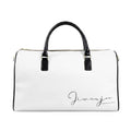 Jivanjee Designer Faux Leather Travel Bag  Minimal Script Monogram Weekender