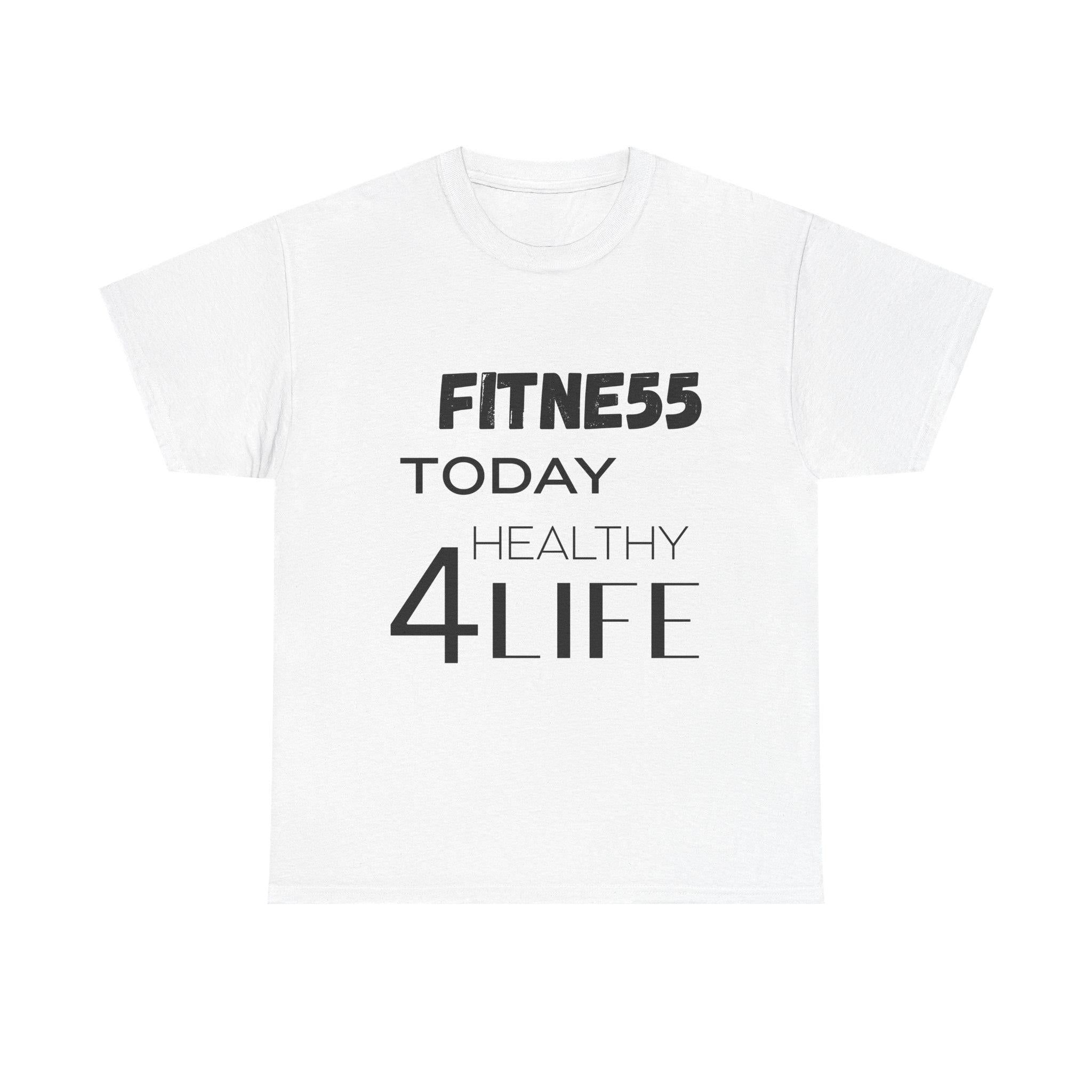 Pulse FITNE55 Today Healthy 4Life T-Shirt | Fitness Motivational Tee