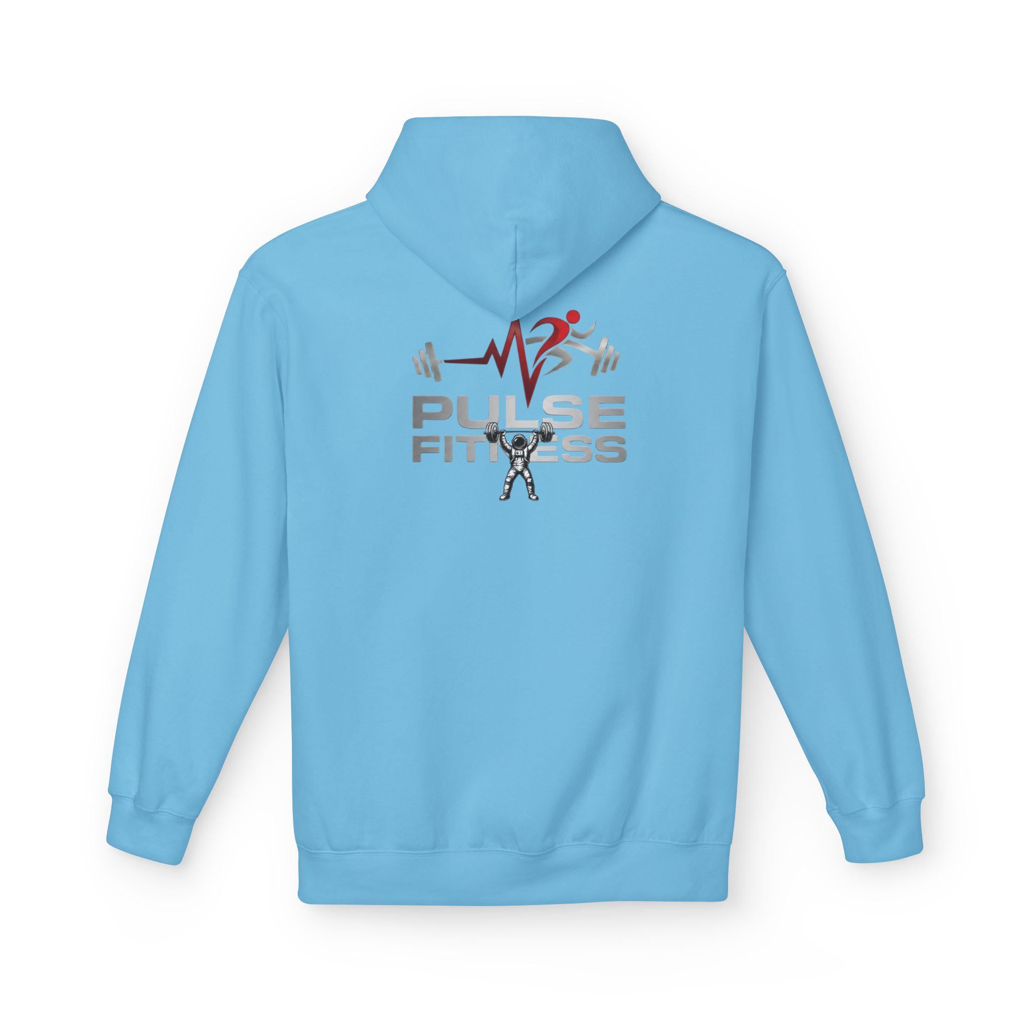 Pulse Fitness Barbell Weightlifter Hoodie | Gym Workout Apparel