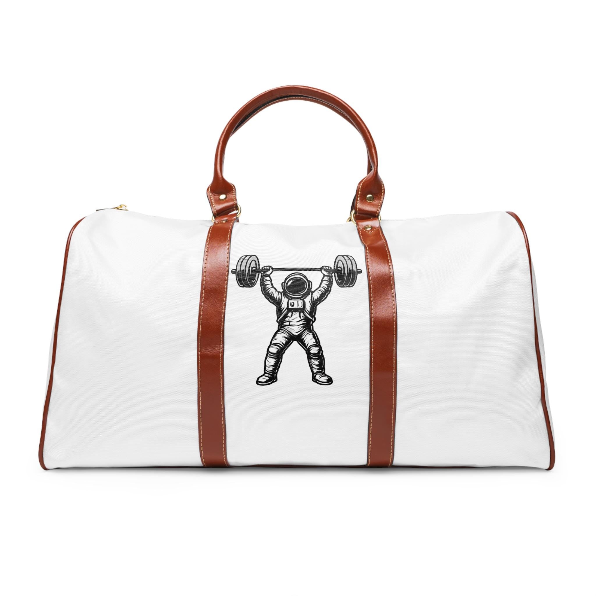 Pulse Fitness 55 Waterproof Travel Bag | Weightlifter Astronaut Duffle
