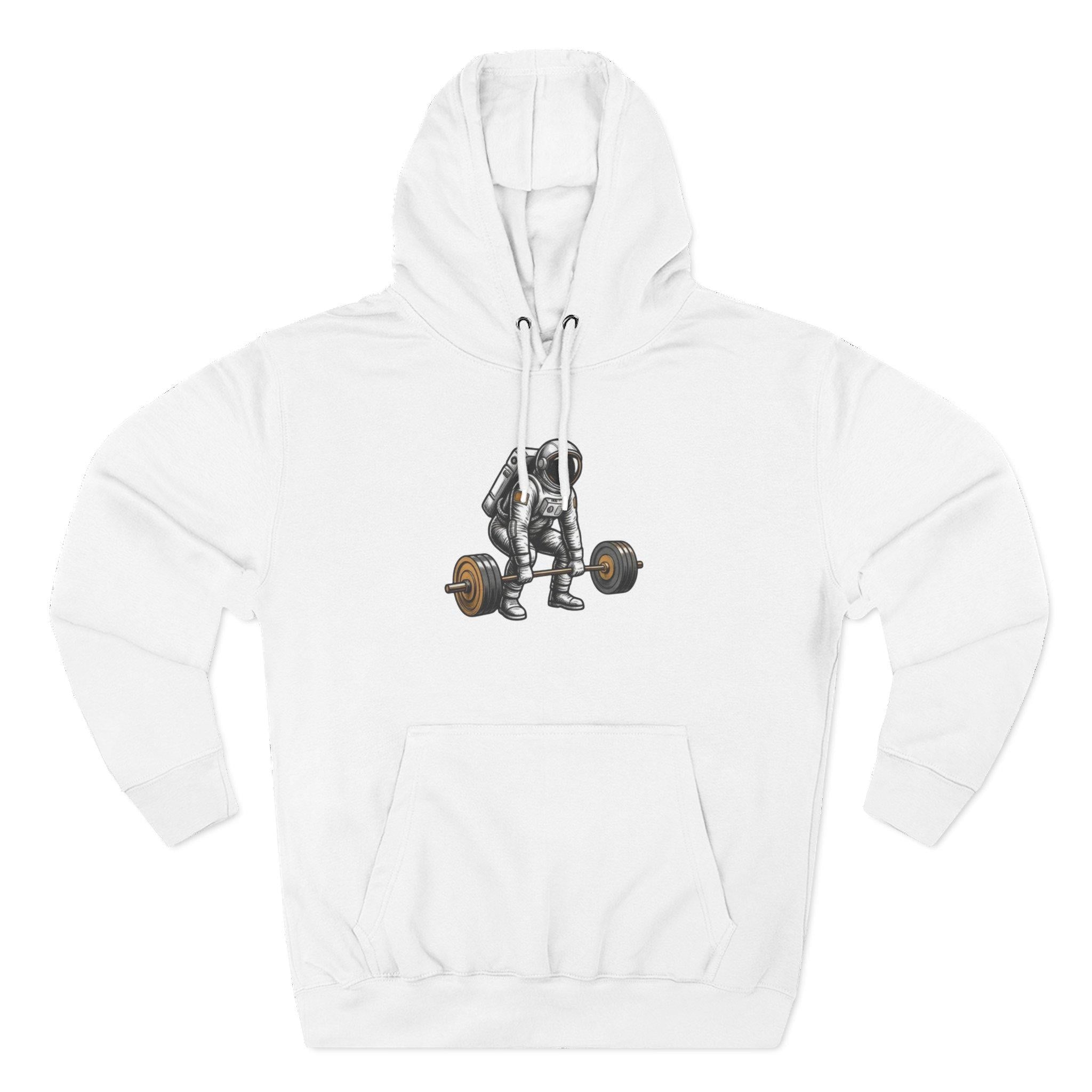 Deadlift Skeleton Illustration Hoodie | Fitness Gym Pulldeadlift Design