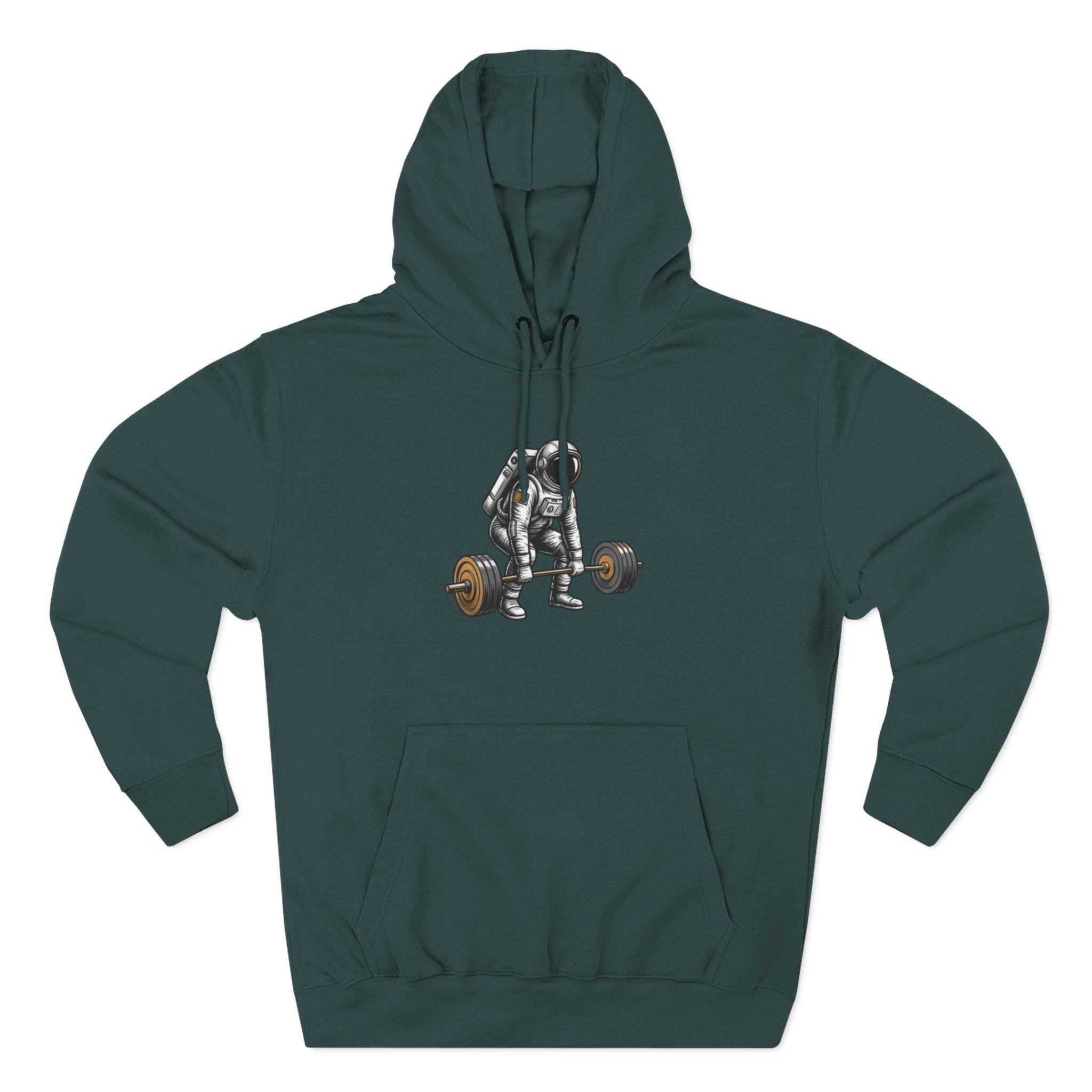 Deadlift Skeleton Illustration Hoodie | Fitness Gym Pulldeadlift Design