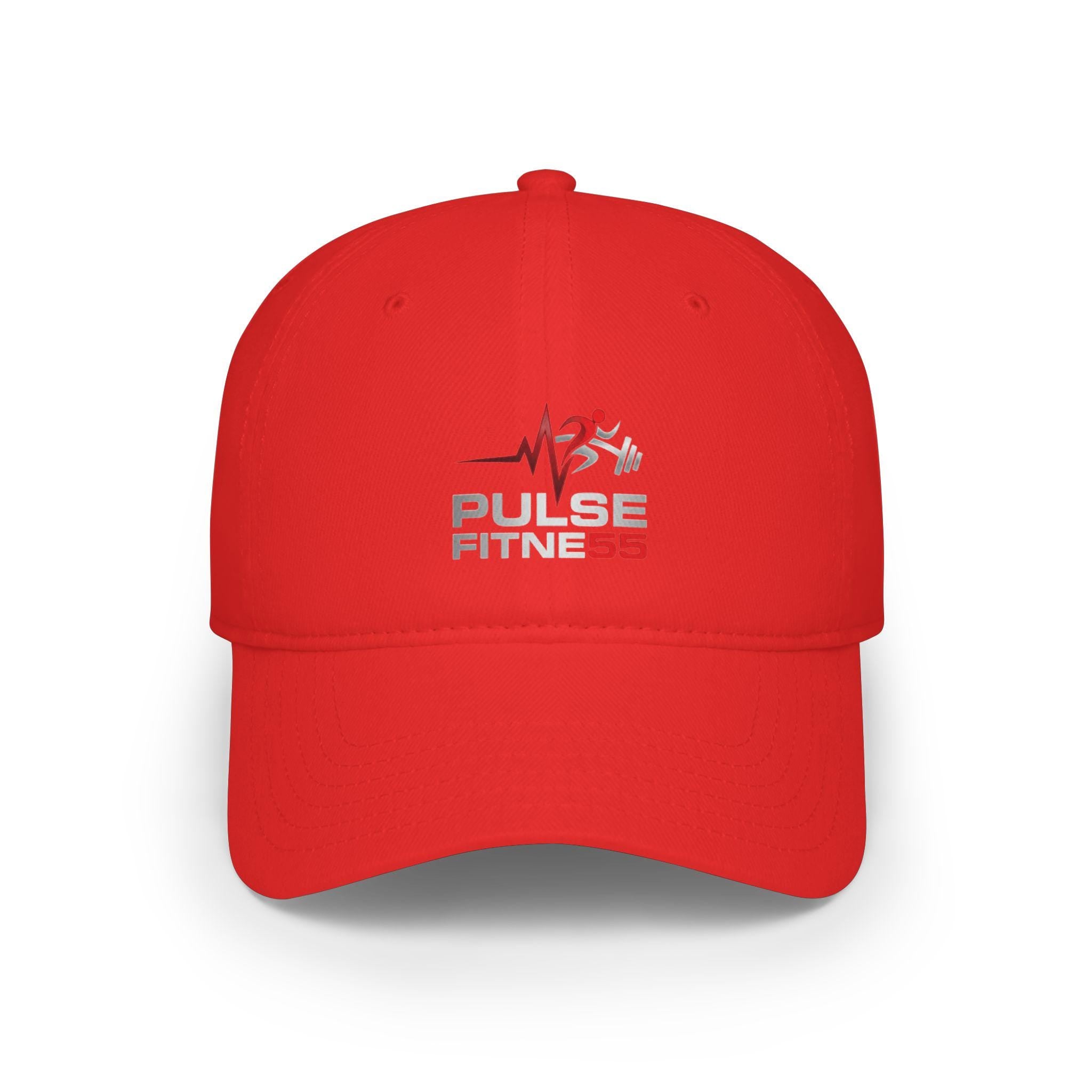 Pulse Fitness logo Low Profile Baseball Cap | Gym Hat, Workout Cap