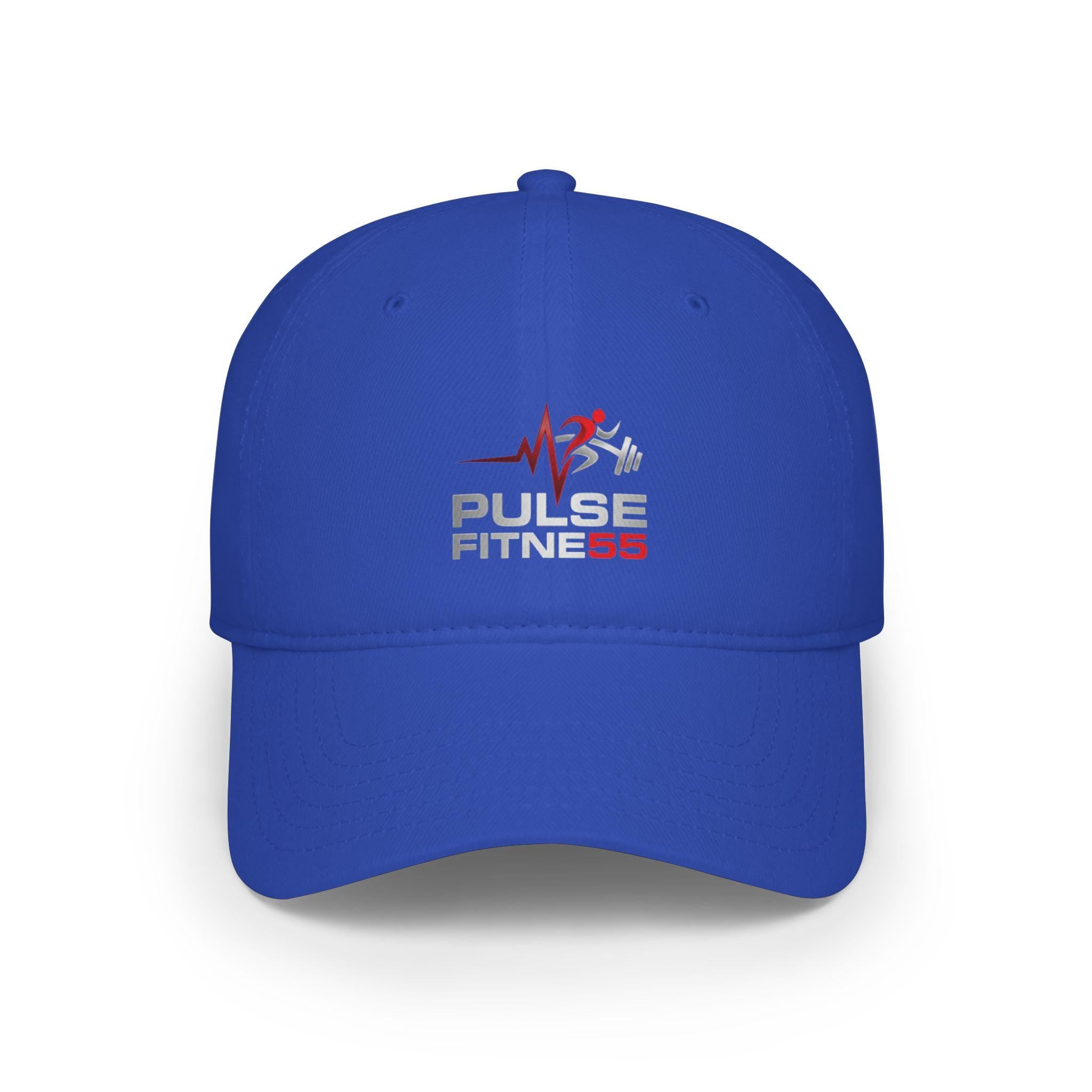 Pulse Fitness logo Low Profile Baseball Cap | Gym Hat, Workout Cap