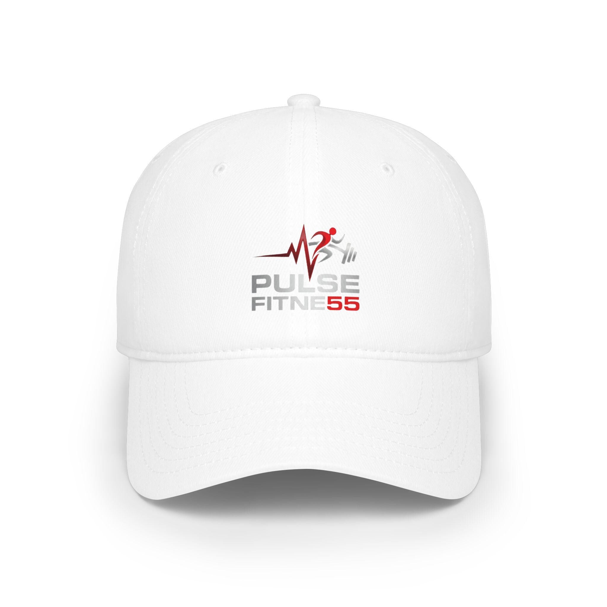 Pulse Fitness logo Low Profile Baseball Cap | Gym Hat, Workout Cap