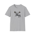 Astronaut Bench Press T-Shirt | Space Weightlifting Tee