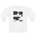 Jivanjee Designer Abstract Script Blocks Sweatshirt | Minimal Black Graphic Pullover