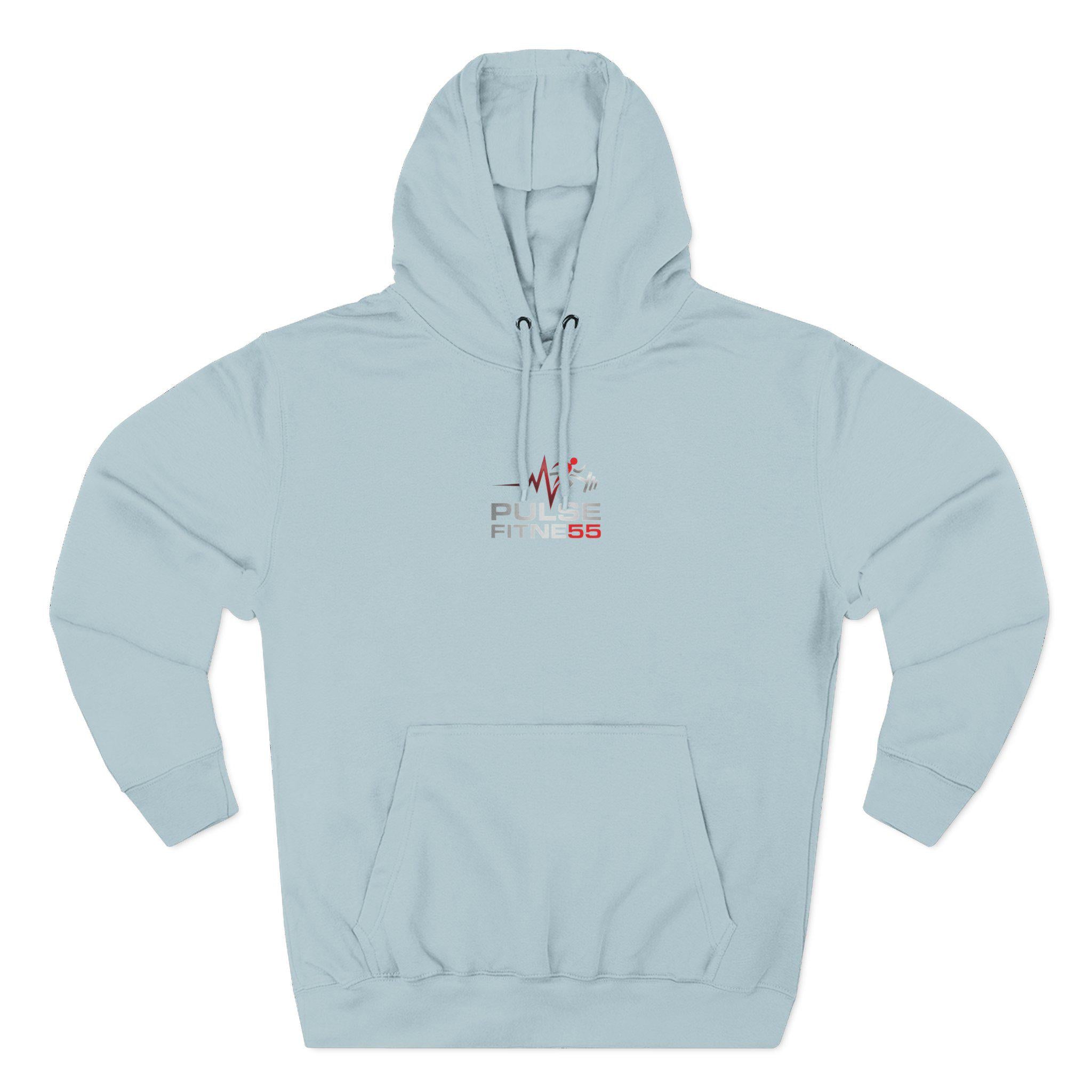 Pulse Fitness 55 Logo Hoodie | Fitness, Reps, Drive, Dedication