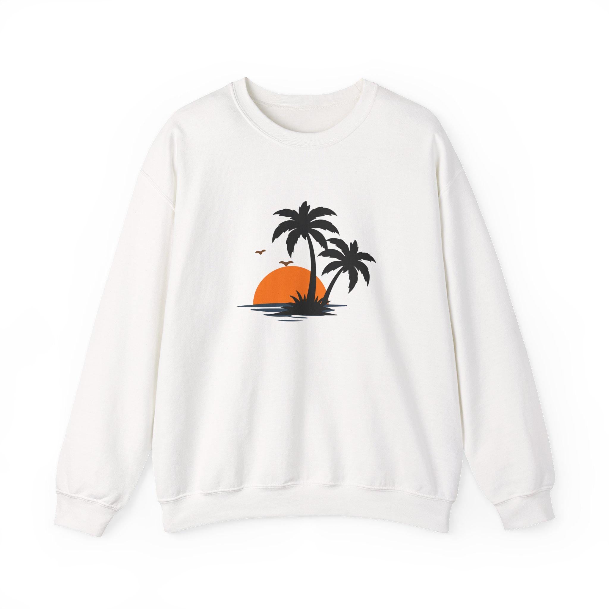 Crewneck Sweatshirt Coastal Retro Graphic Apparel