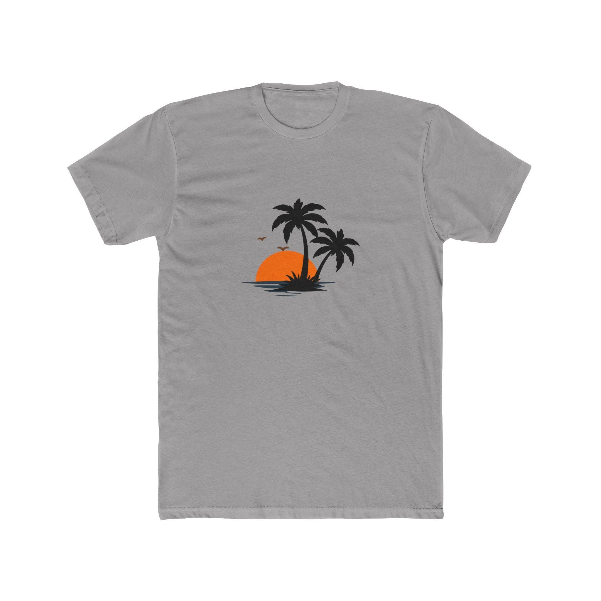 Mens Suumer vibe Cotton Crew Tee