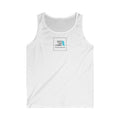 Mens Gym Tan Tank Top — "Exploring Summer Vibes" Beach Workout Tank