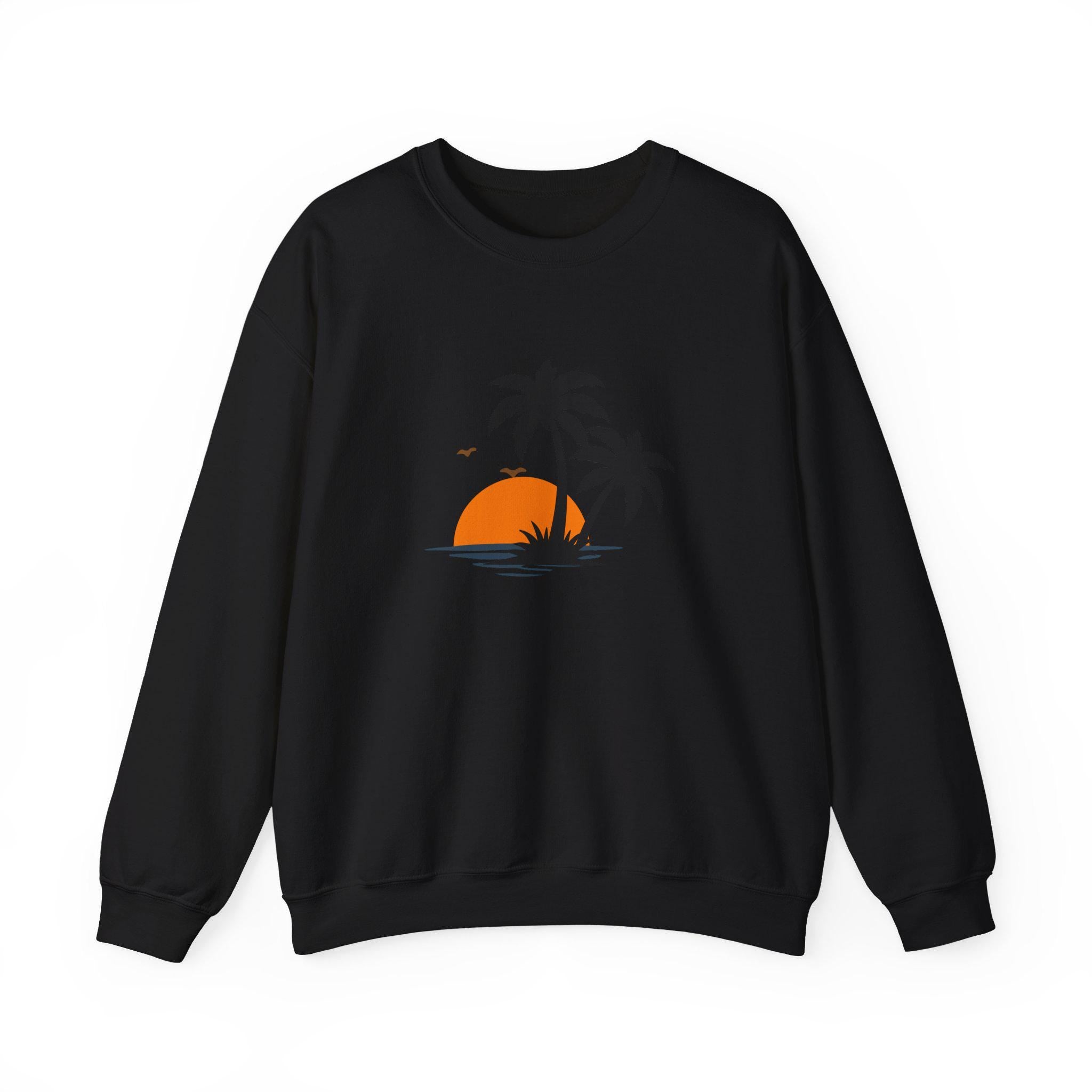 Crewneck Sweatshirt Coastal Retro Graphic Apparel
