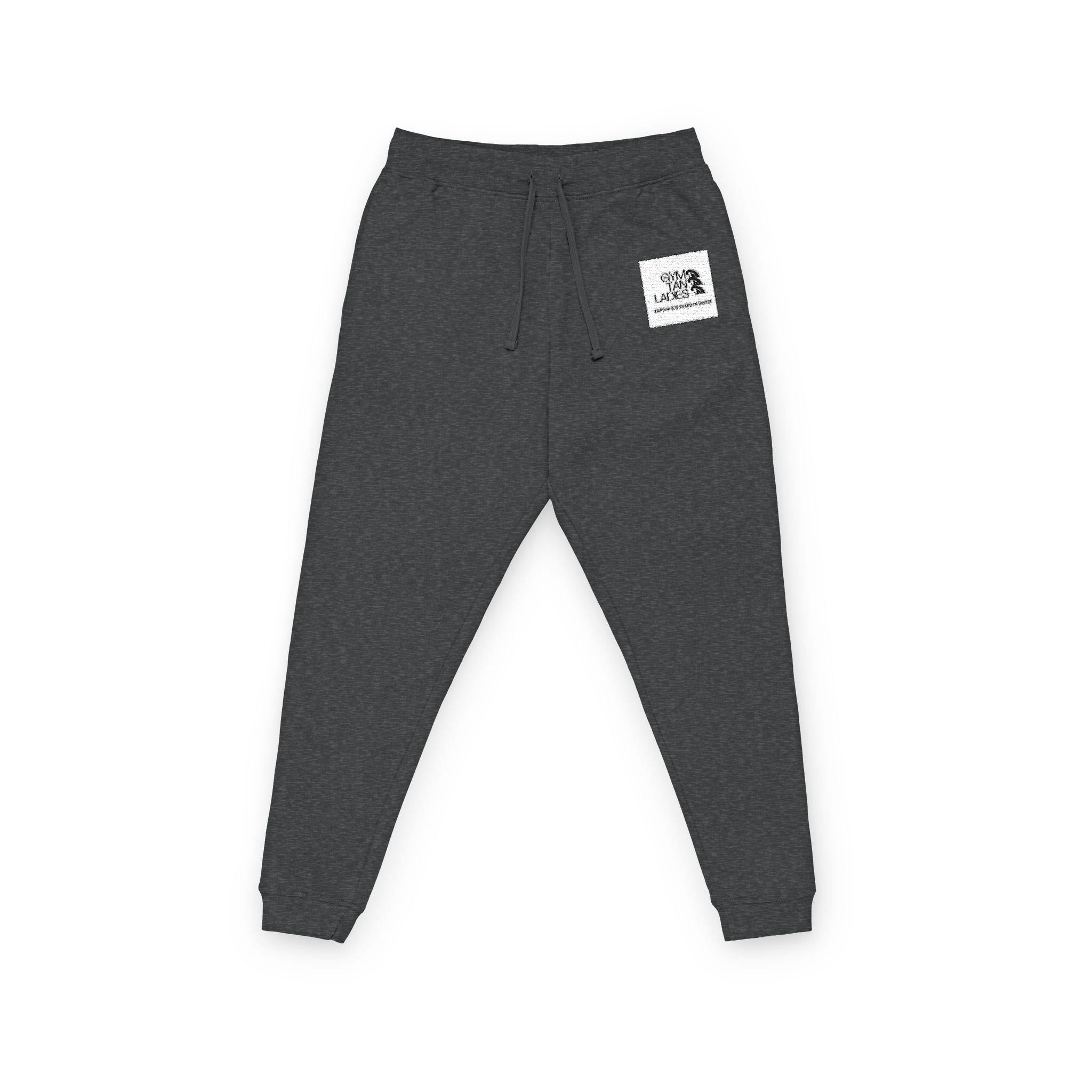 Mens gym tan ladies Fleece Jogger (Embroidery)