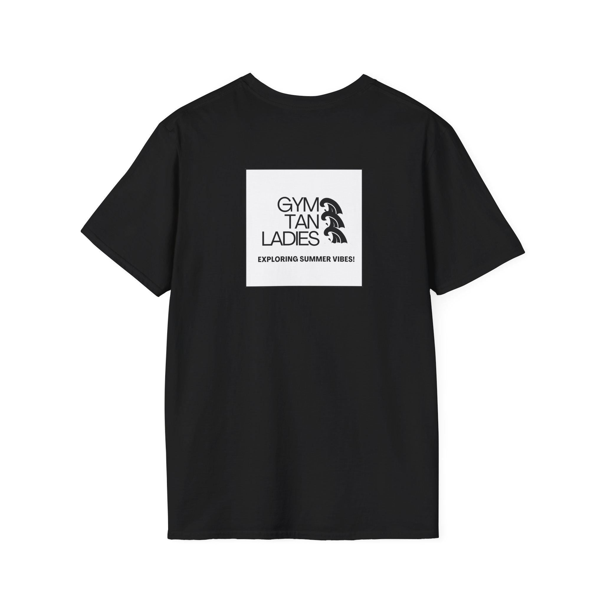 Womens Gym Tan T-Shirt — Minimal Beachy Summer Graphic Tee