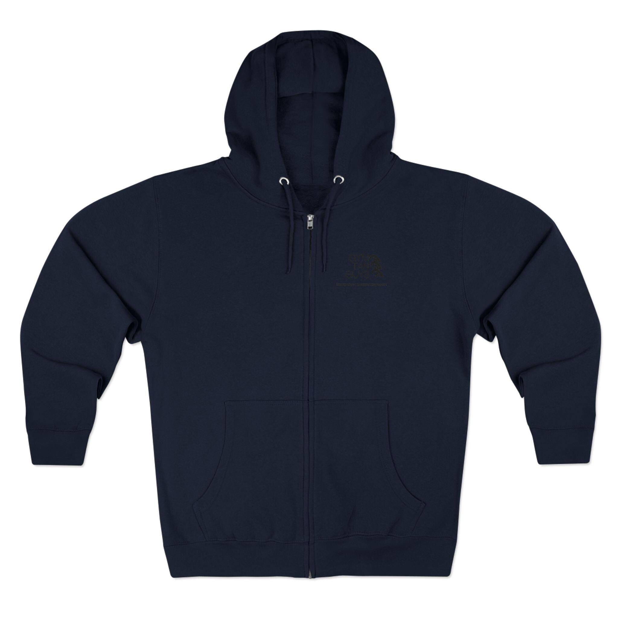 Womens Gym Tan Zip Hoodie — "Never Stop Looking This Good" logo