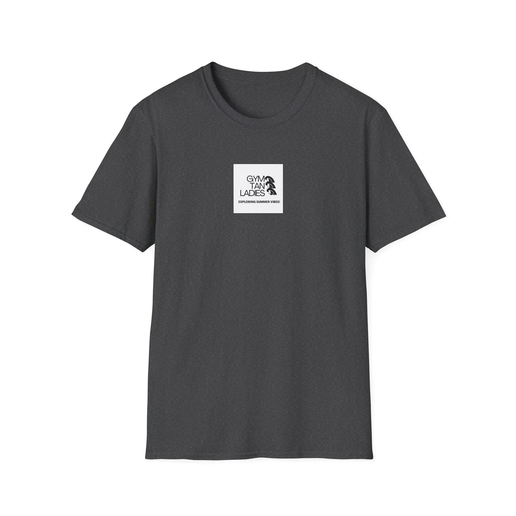 Womens Gym Tan T-Shirt — Minimal Beachy Summer Graphic Tee