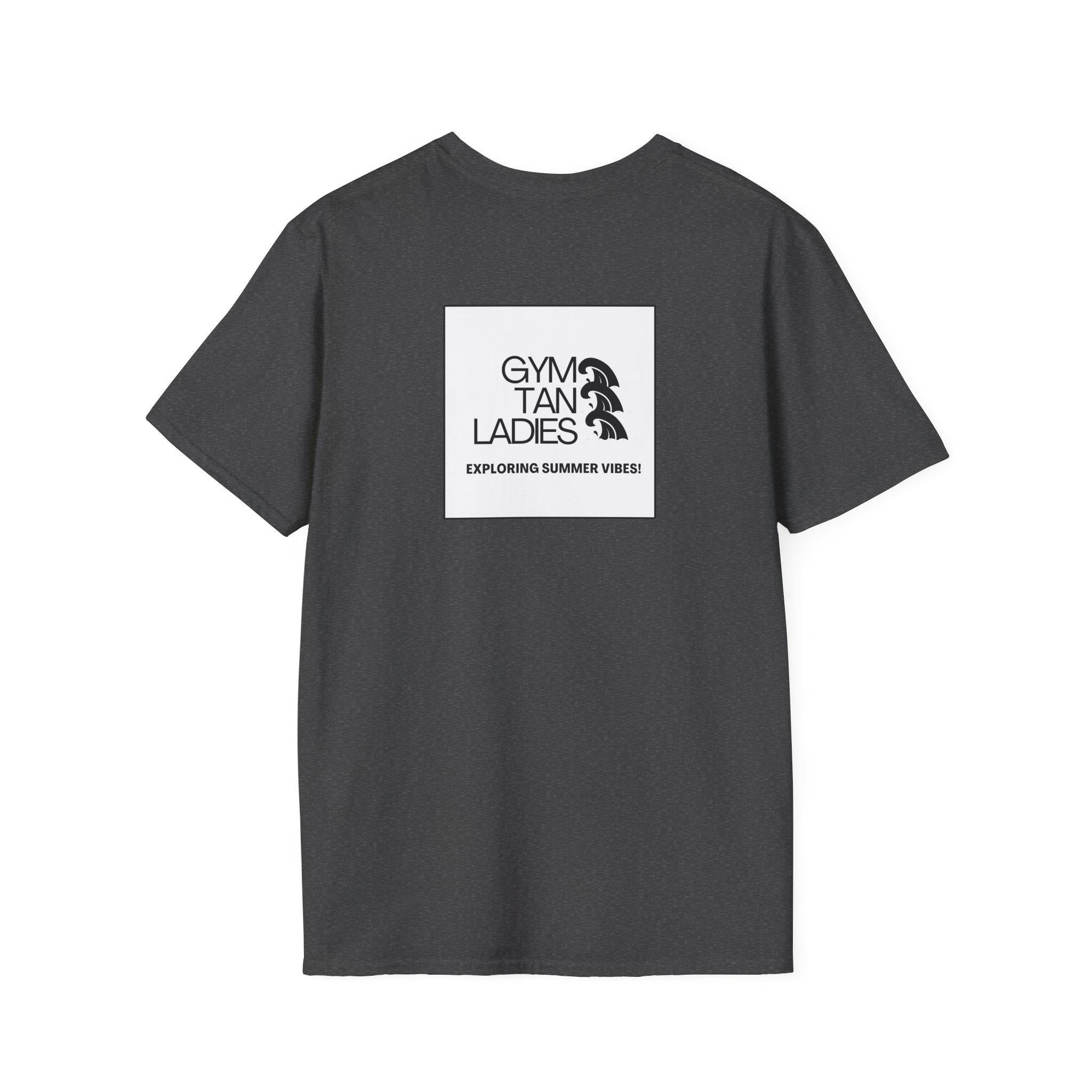 Womens Gym Tan T-Shirt — Minimal Beachy Summer Graphic Tee