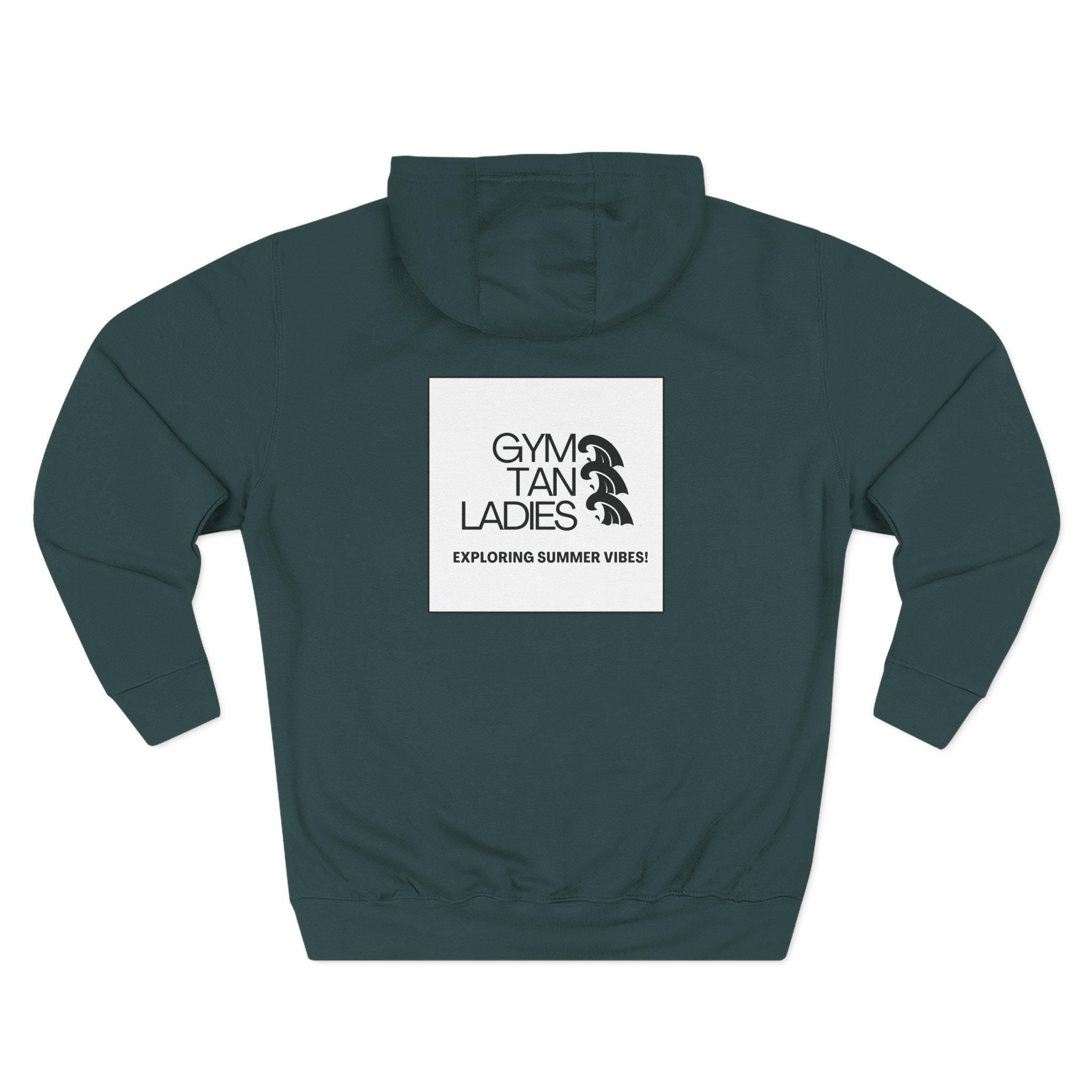 Mens Gym Tan Ladies Hoodie — 'Exploring Summer Vibes' Graphic Pullover