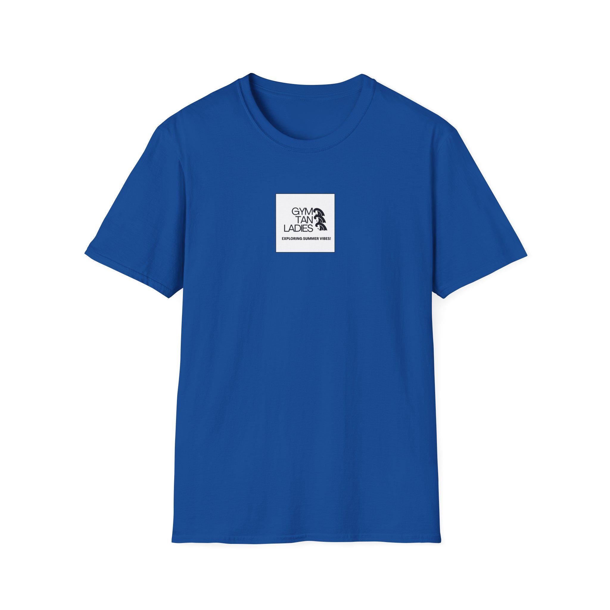 Womens Gym Tan T-Shirt — Minimal Beachy Summer Graphic Tee