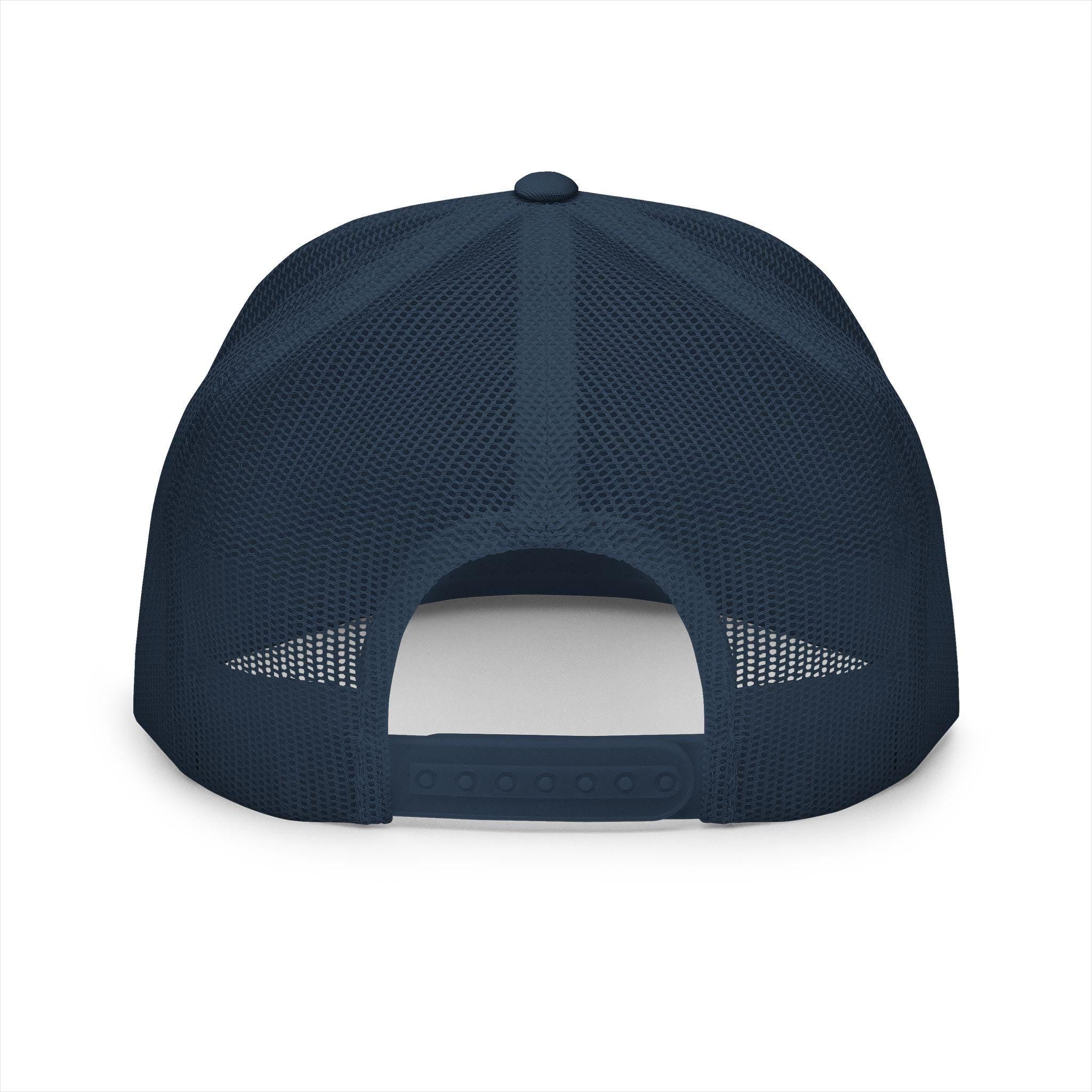 Snapback Trucker Cap — Sunset Palm Island Embroidered Beach Hat