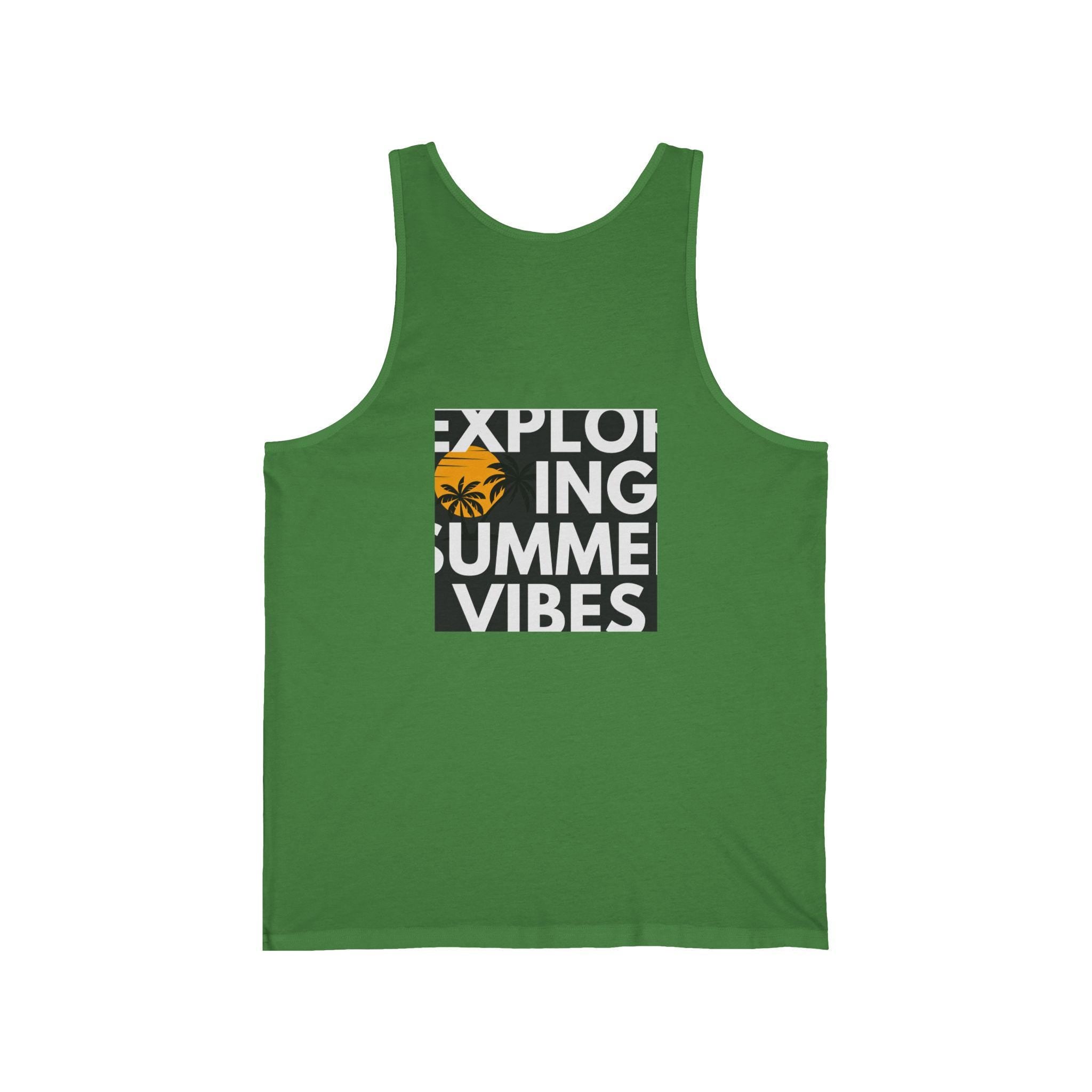 Comfort Tank Top — 'Summer Vibes' Sunset Beach Graphic Tank
