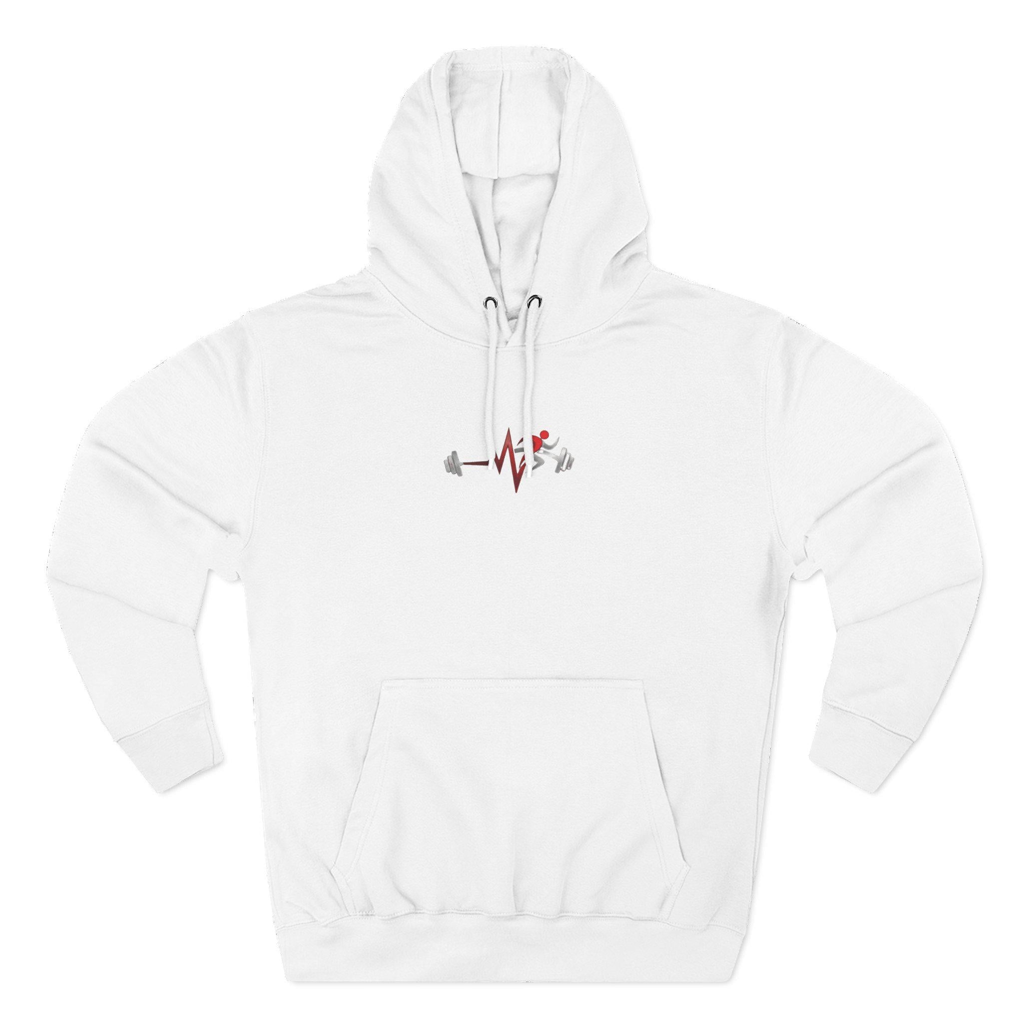 Fit Yoga Pilates Heartbeat Hoodie | Fitness Logo Pullover