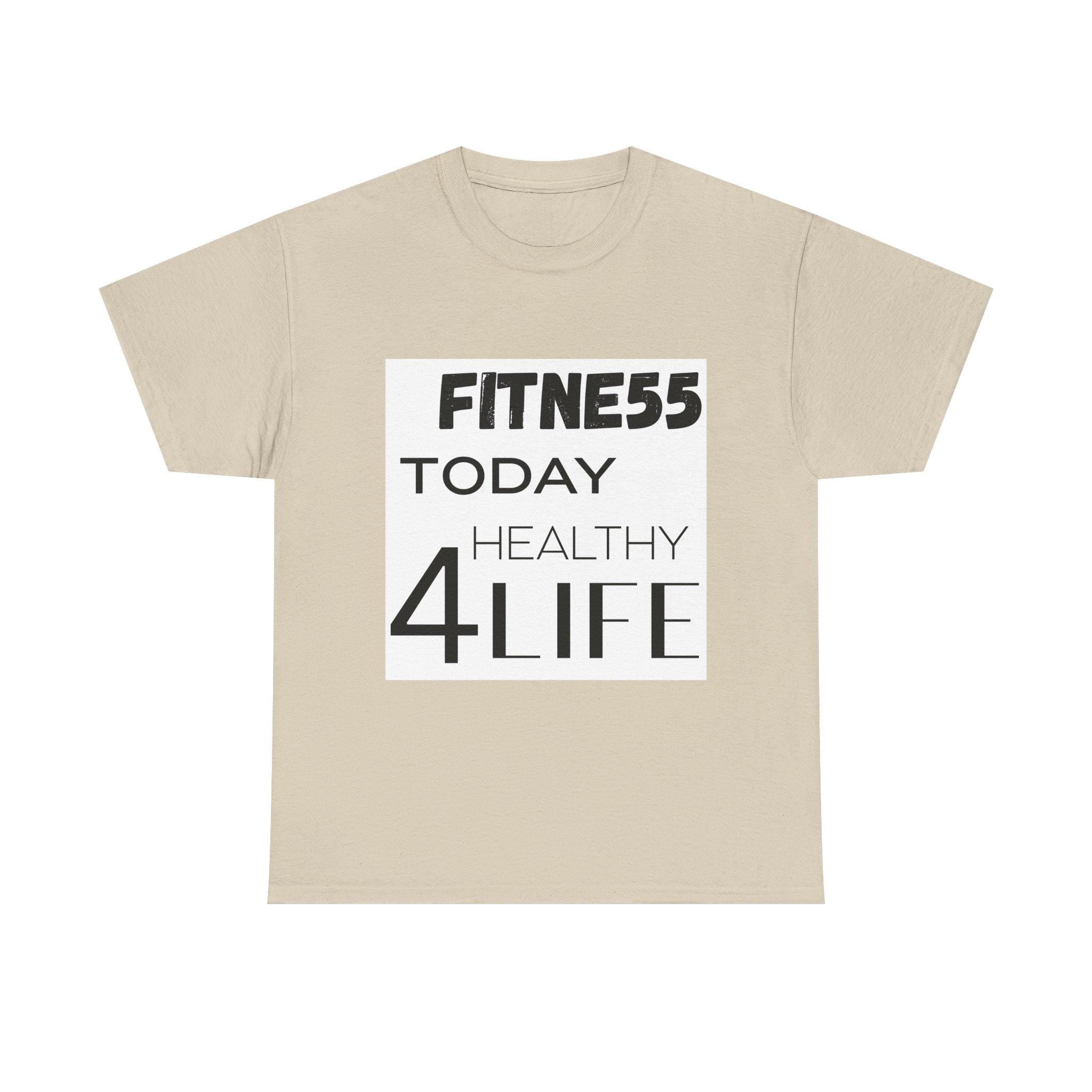 Pulse FITNE55 Today Healthy 4Life T-Shirt | Fitness Motivational Tee
