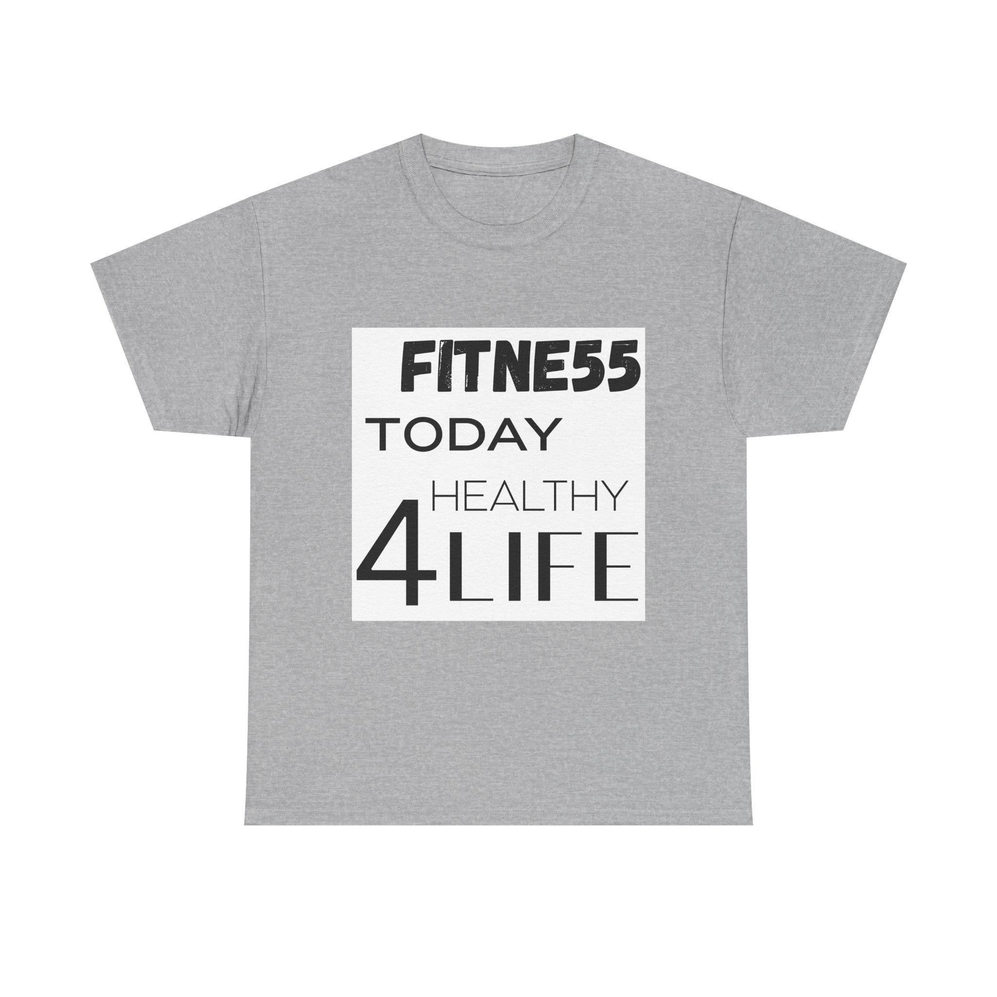 Pulse FITNE55 Today Healthy 4Life T-Shirt | Fitness Motivational Tee