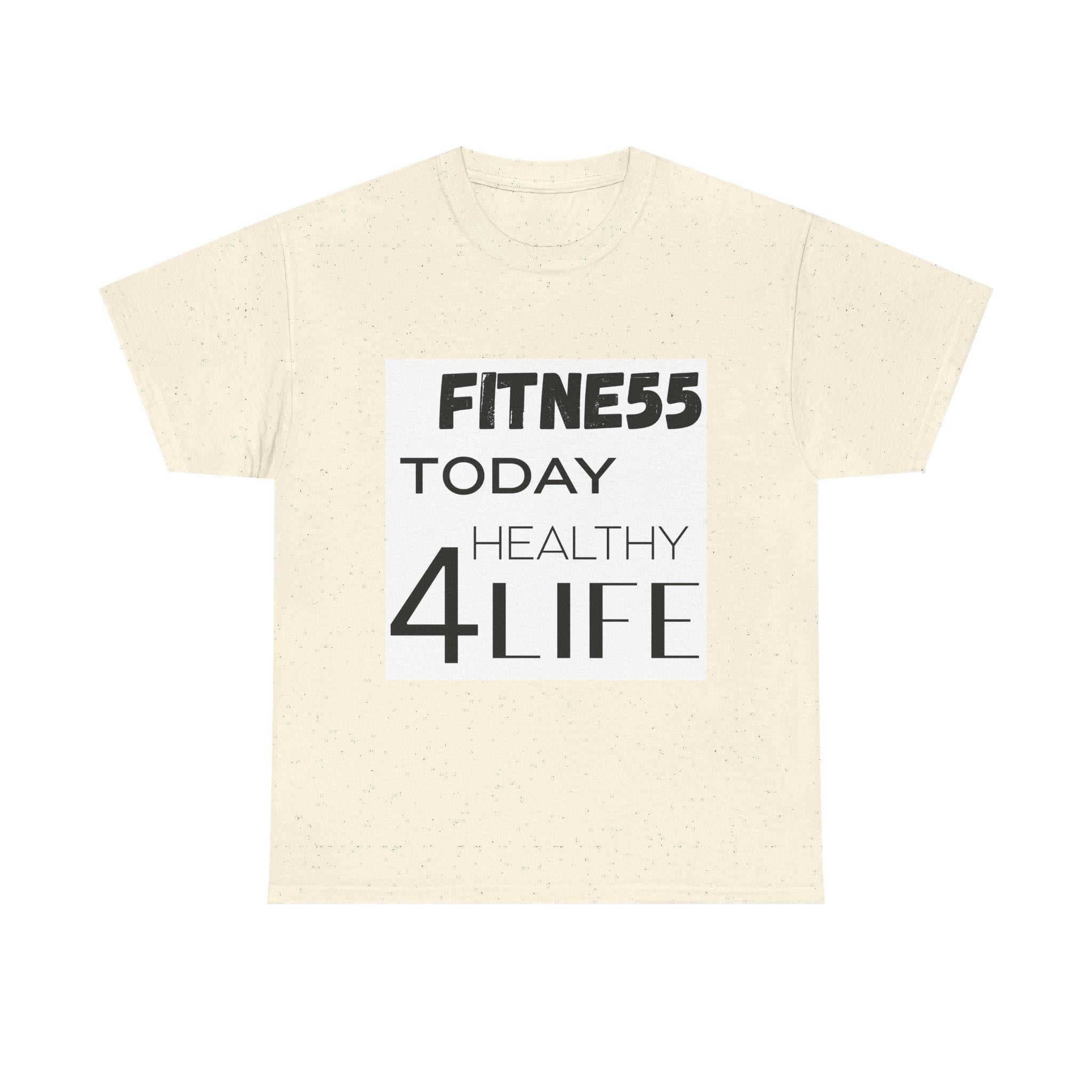 Pulse FITNE55 Today Healthy 4Life T-Shirt | Fitness Motivational Tee