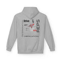 Pulse Fitness heartbeat barbell hoodie | Fitness gym workout sweatshirt