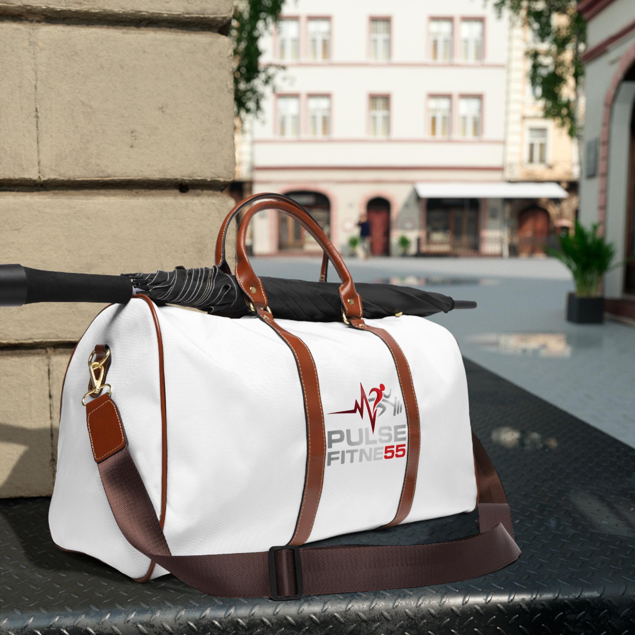 Pulse Fitness 55 Waterproof Travel Bag | Weightlifter Astronaut Duffle