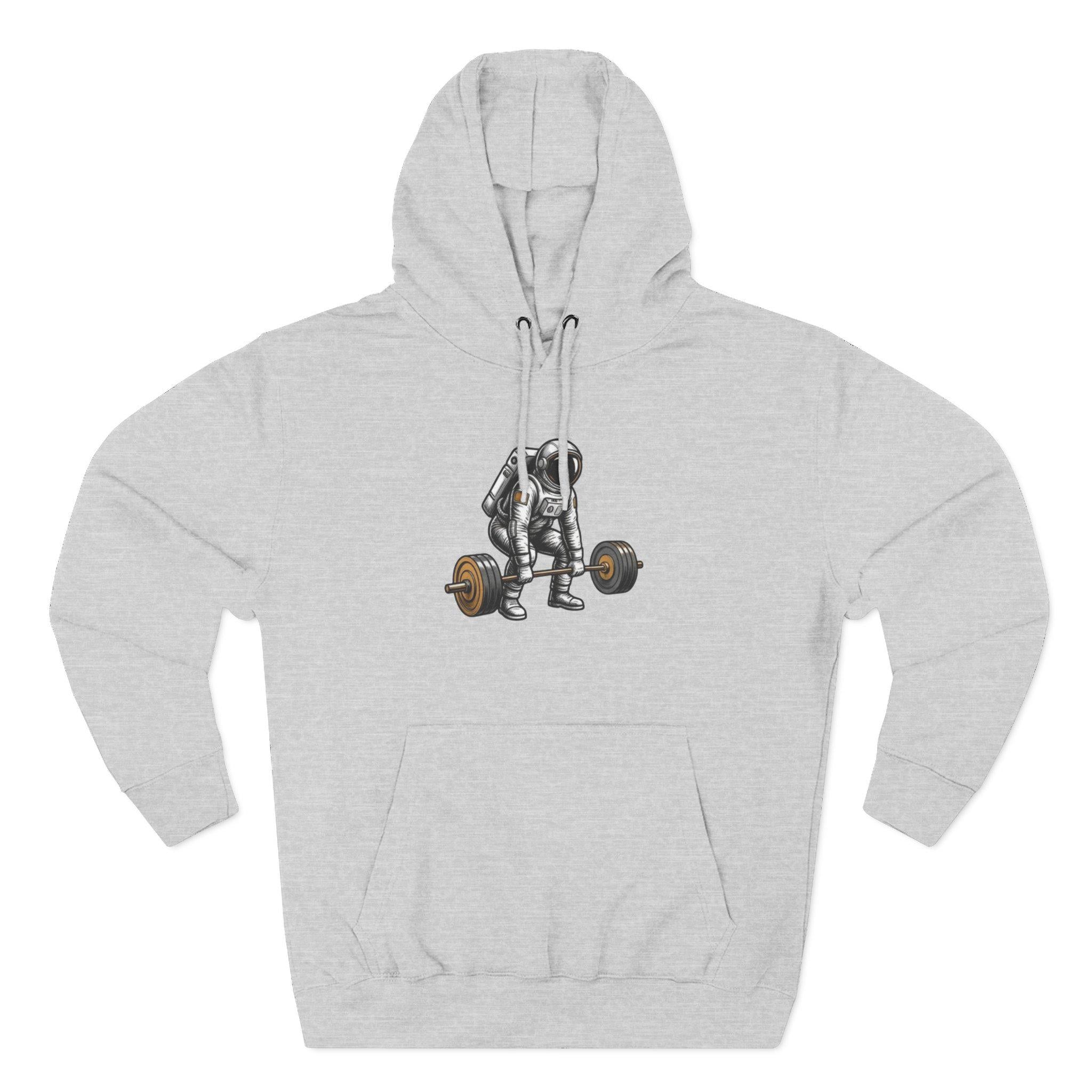 Deadlift Skeleton Illustration Hoodie | Fitness Gym Pulldeadlift Design