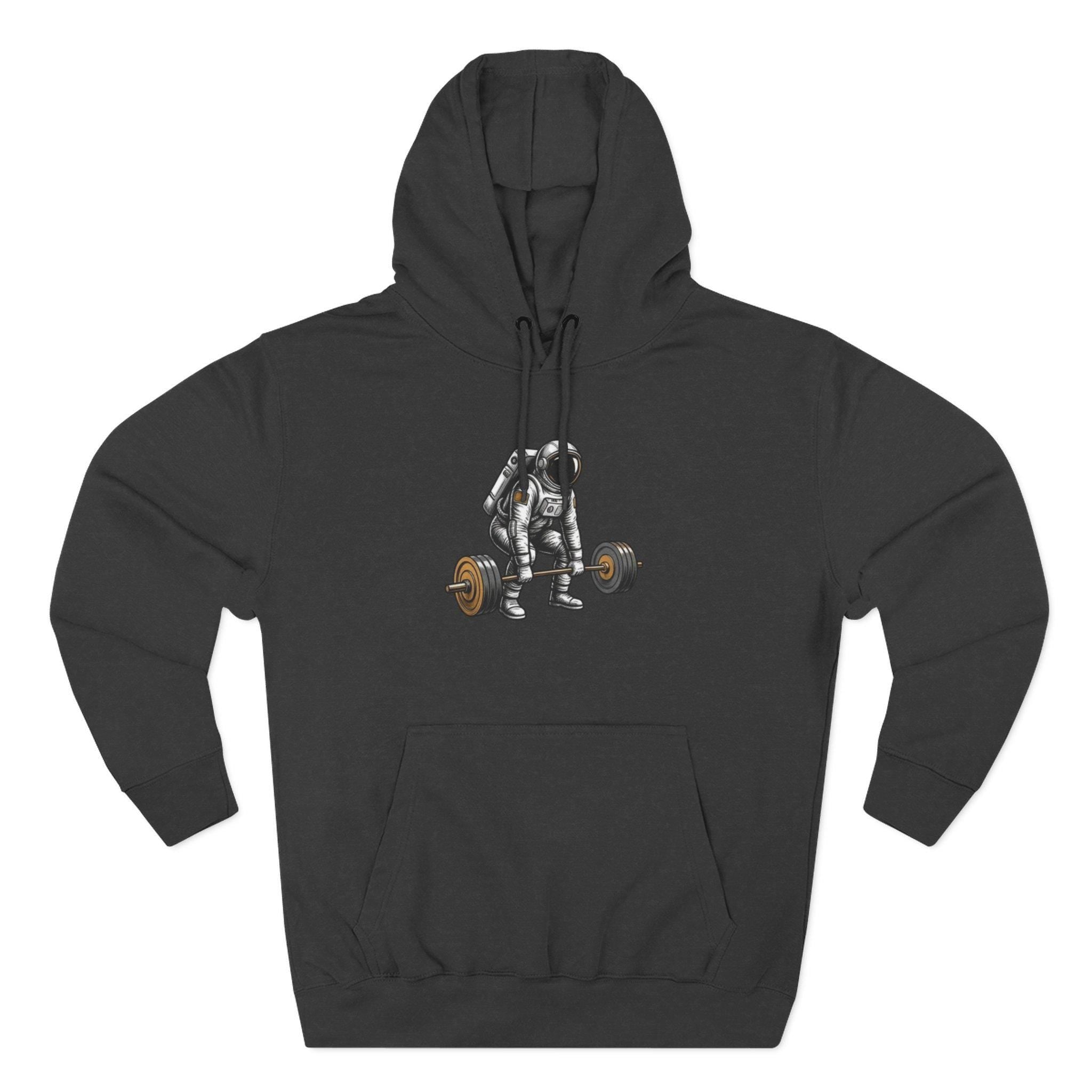 Deadlift Skeleton Illustration Hoodie | Fitness Gym Pulldeadlift Design