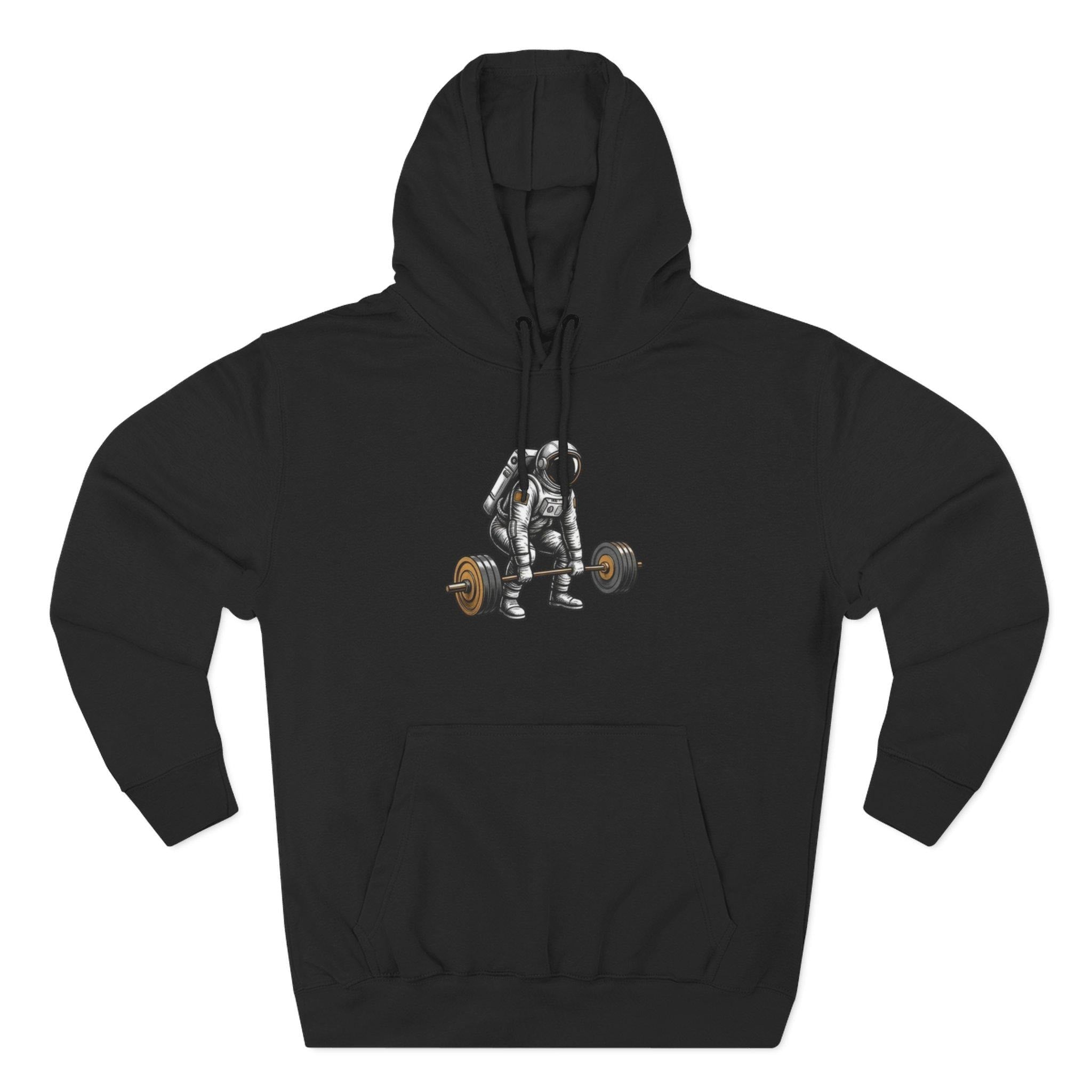 Deadlift Skeleton Illustration Hoodie | Fitness Gym Pulldeadlift Design