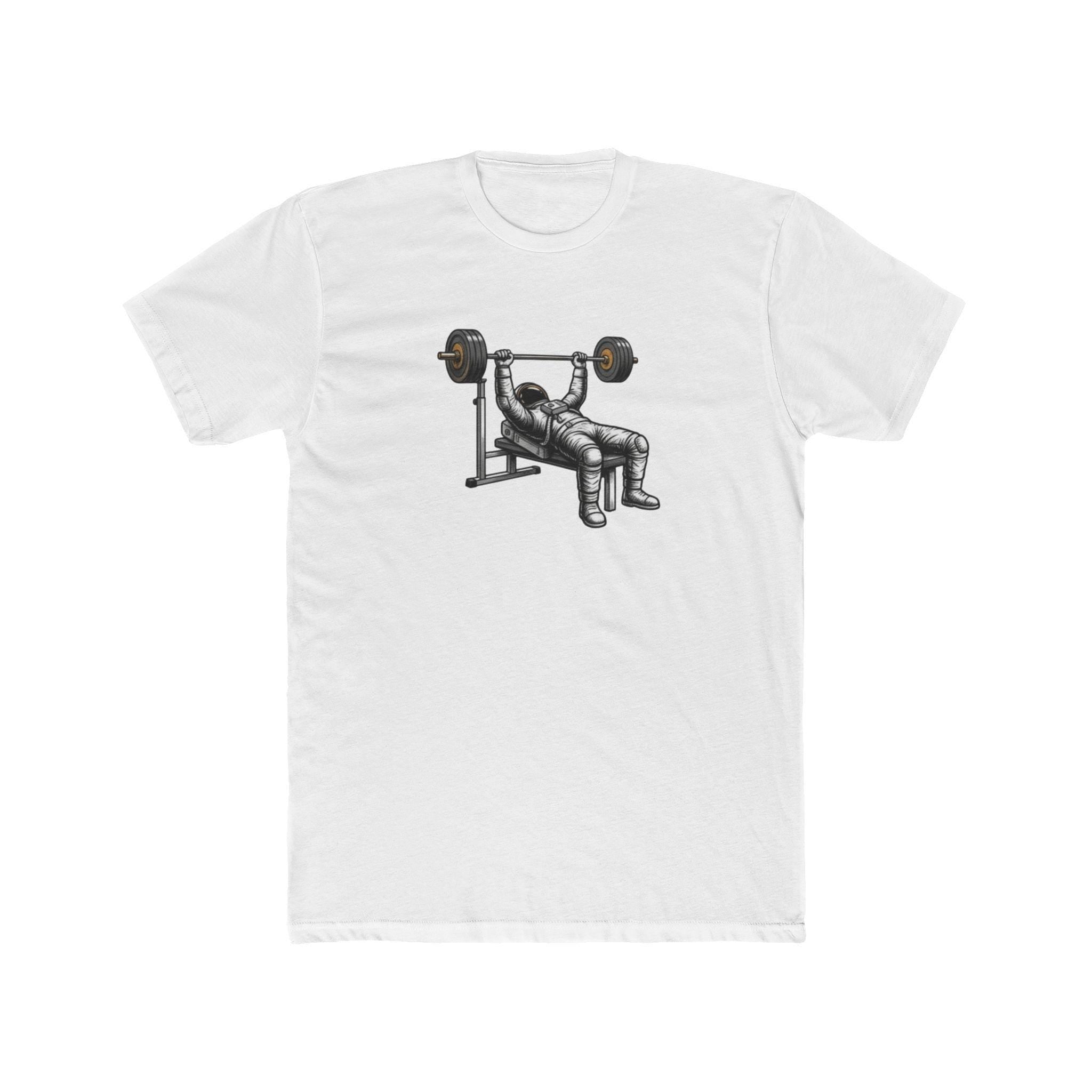 Bench Press Illustration Tee | Pulse Fitness 55 Logo T-Shirt