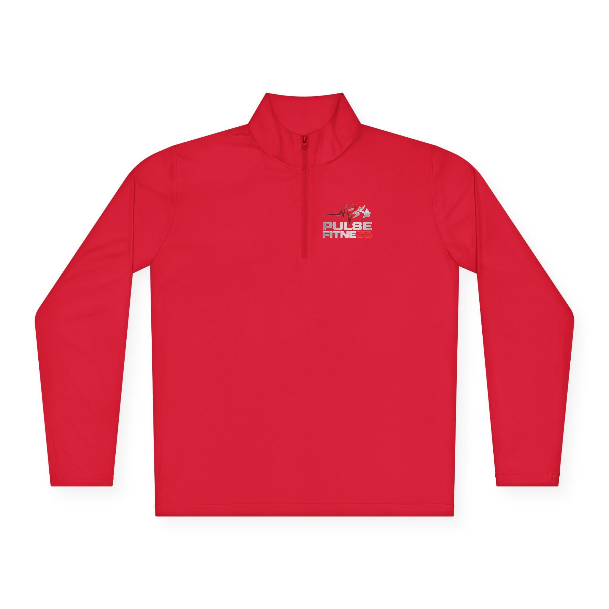 Polish Flag Heartbeat Pullover Quarter-Zip | Poland Pride Pullover