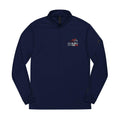 Mountains and Stars Embroidered Quarter-Zip Pullover | White