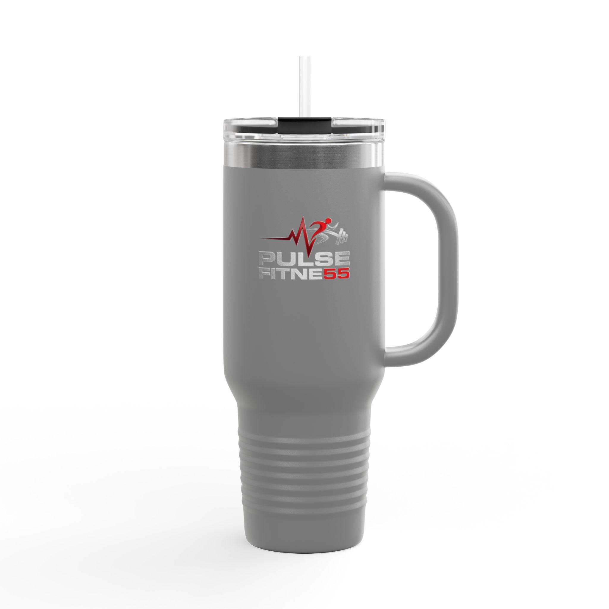 Pulse Fitness 55 Logo Insulated Travel Mug | 40oz