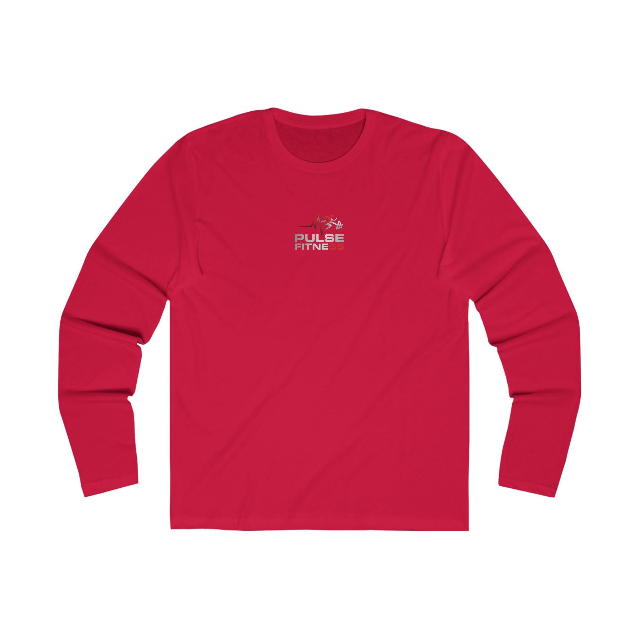 Pushup Skeleton Graphic Long Sleeve Tee | Workout Fitness Quote