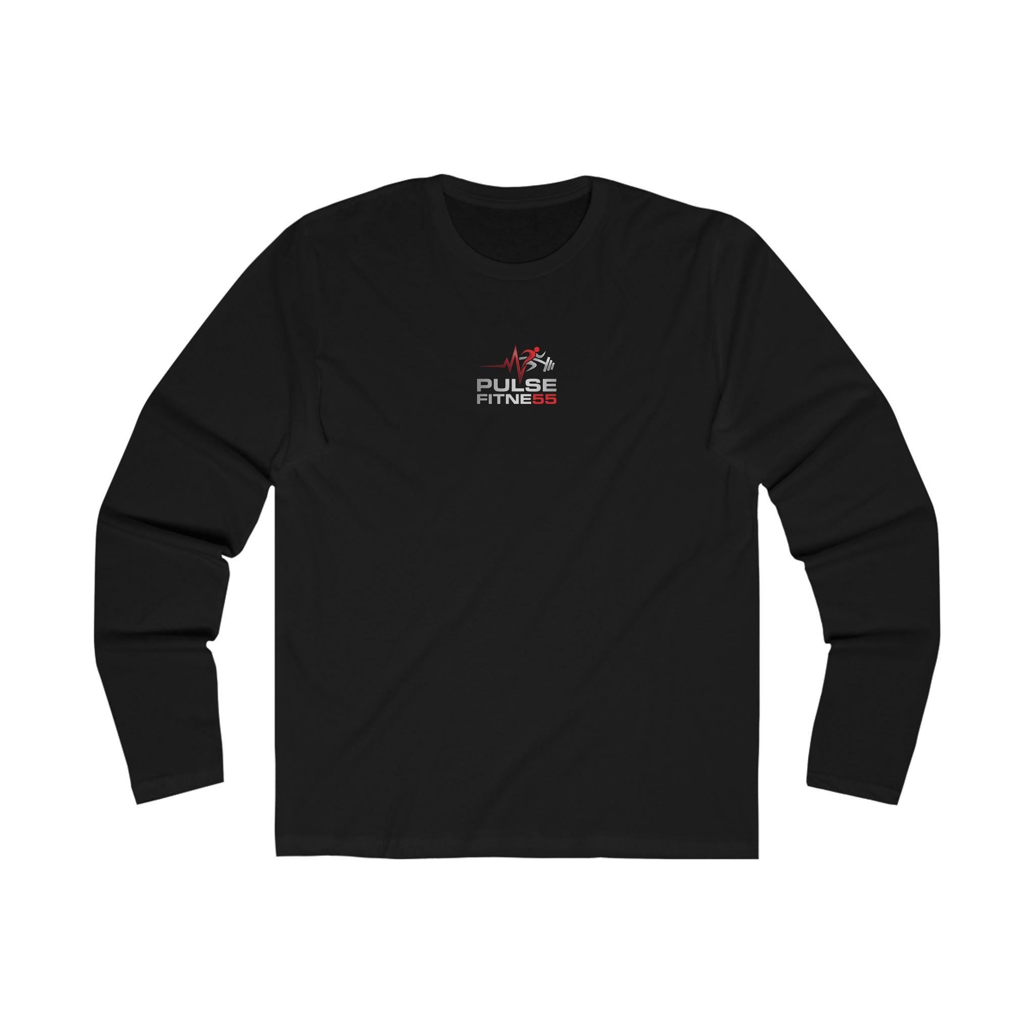 Pushup Skeleton Graphic Long Sleeve Tee | Workout Fitness Quote