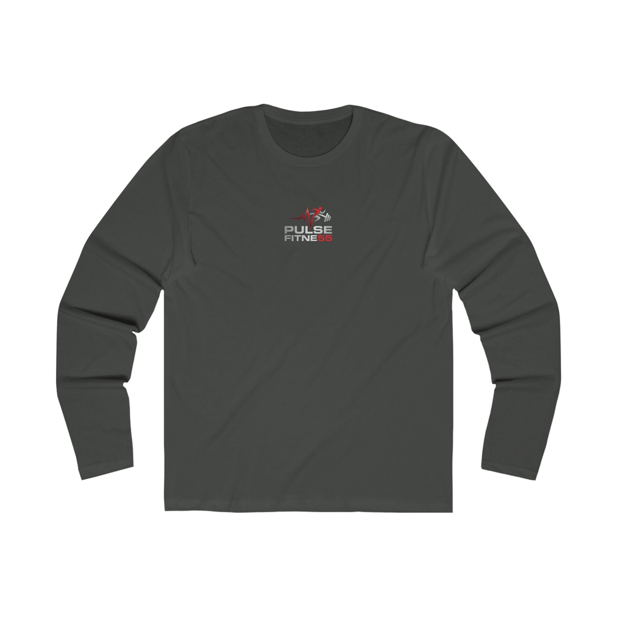 Pushup Skeleton Graphic Long Sleeve Tee | Workout Fitness Quote